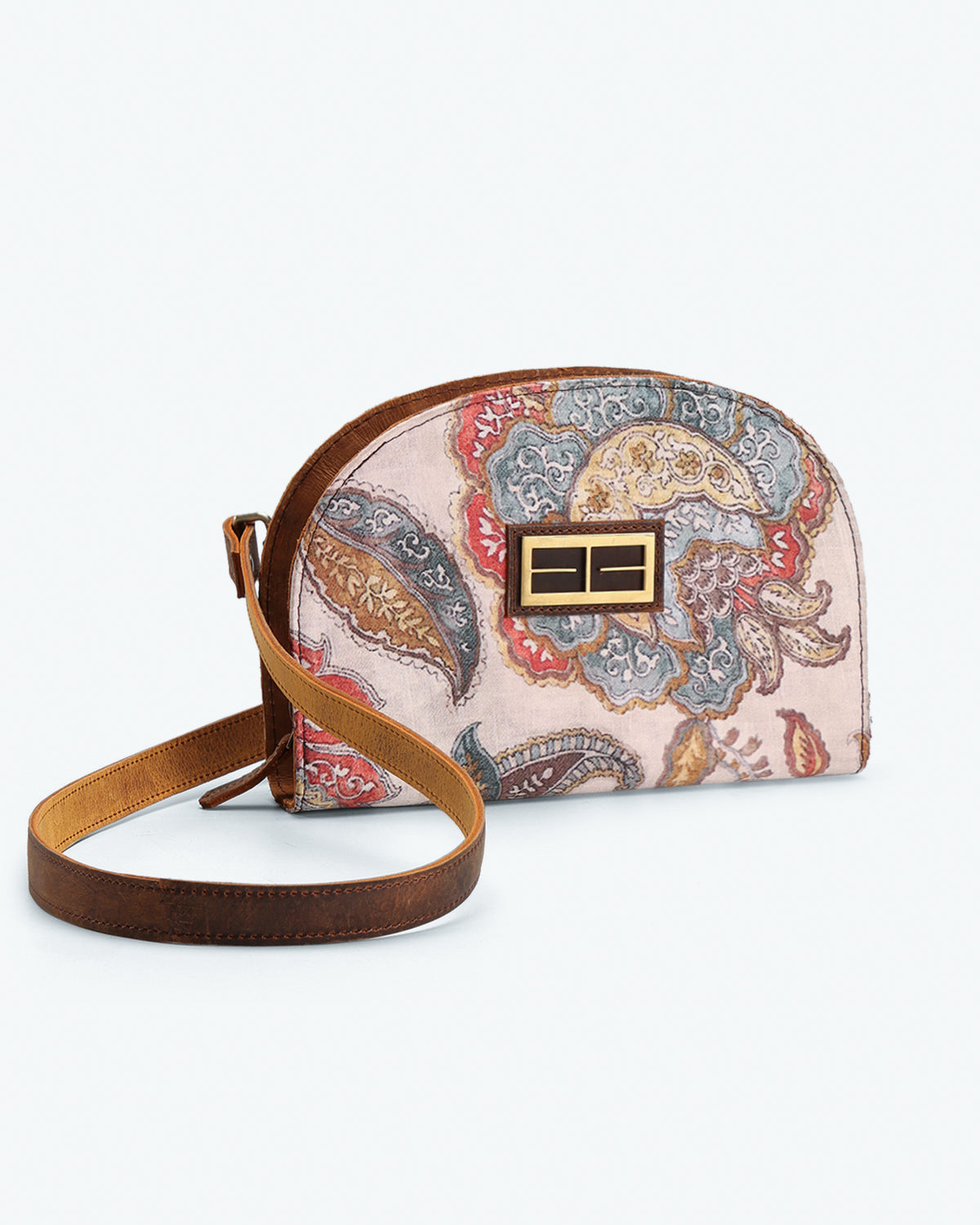 KALAMKARI HALF MOON  SLING BAG