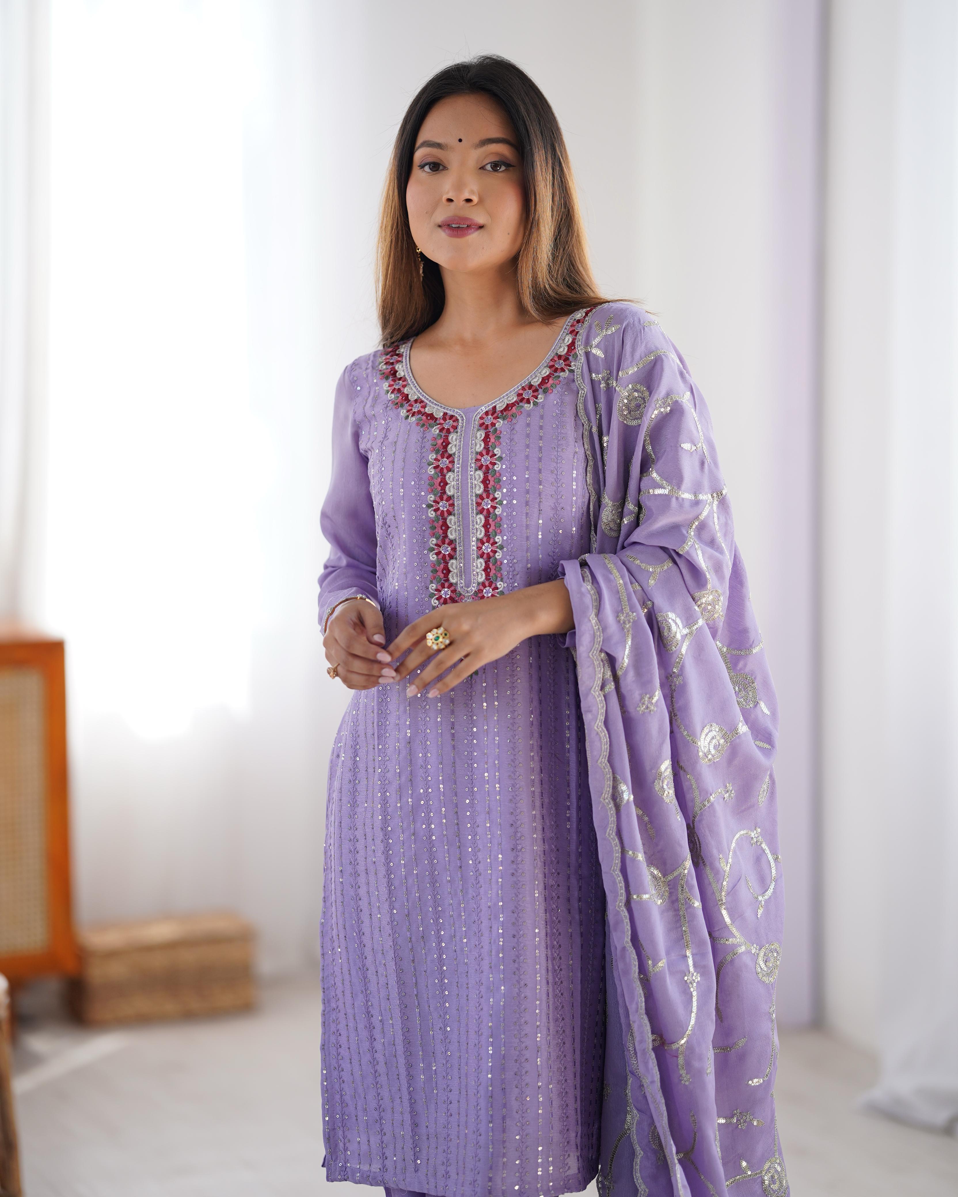Designer Party Wear Top Bottom And Dupatta