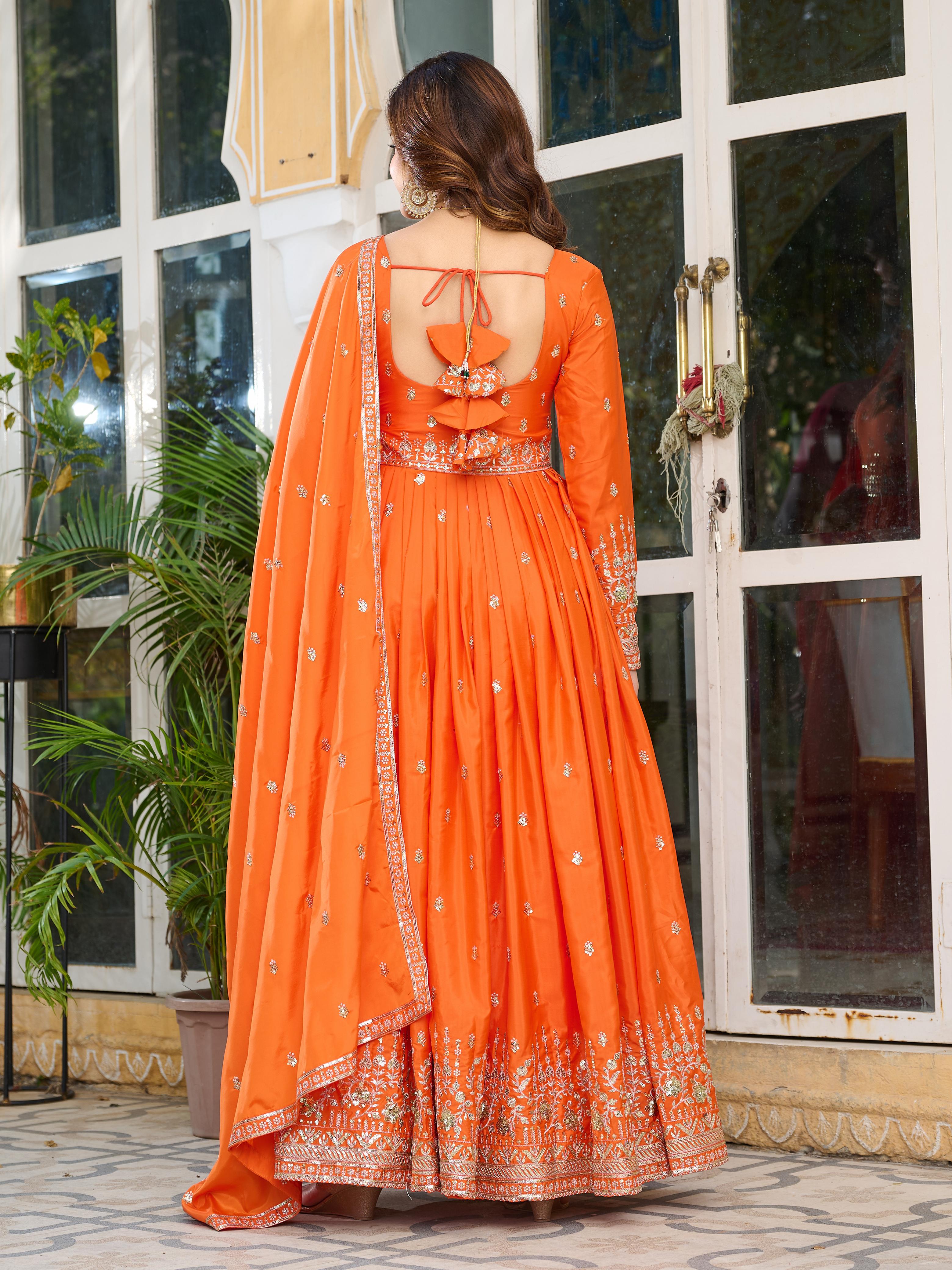 Beautiful Party Wear Gown Pent And Dupatta