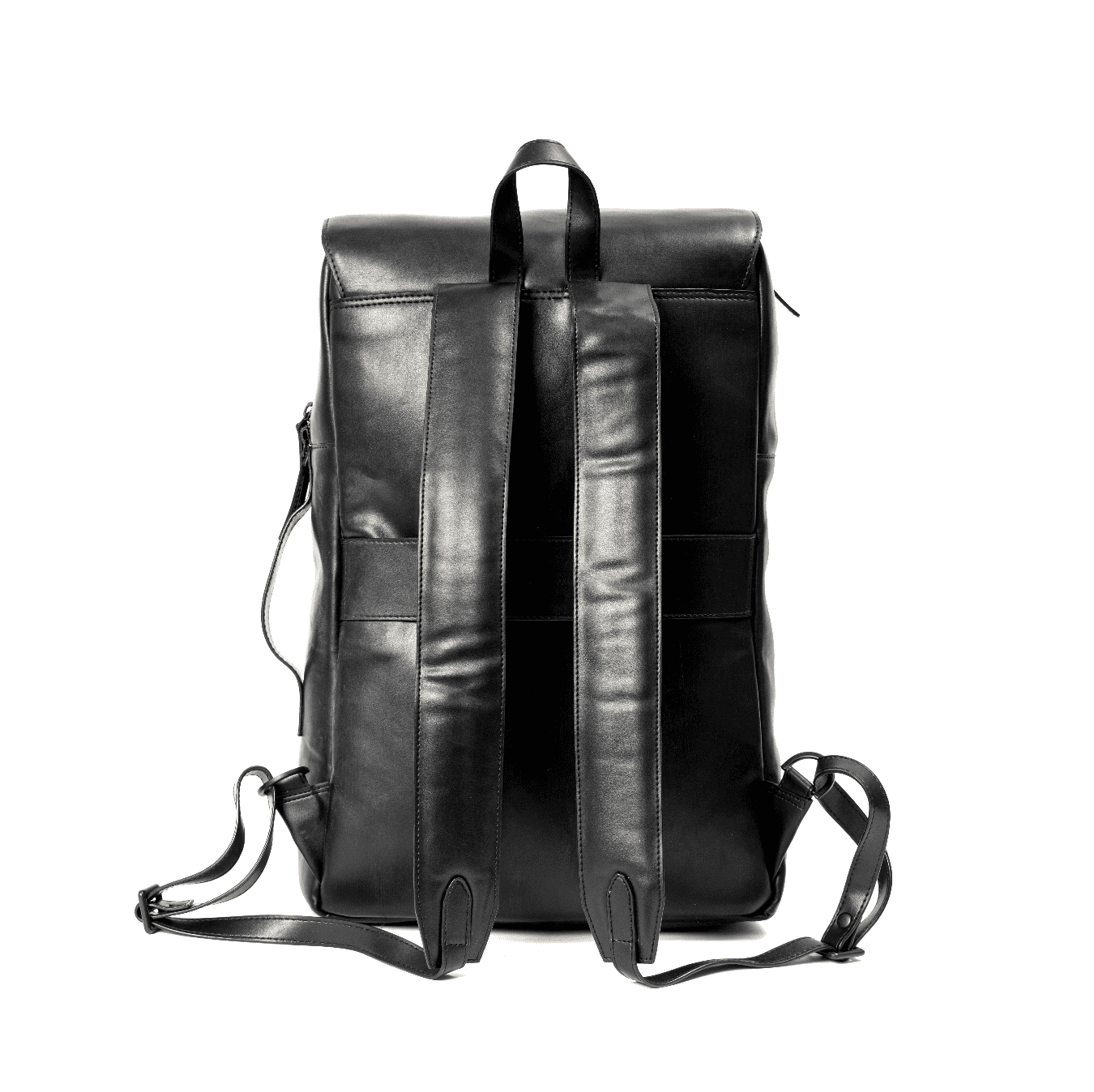 Arden Vegan Leather Backpack - Black