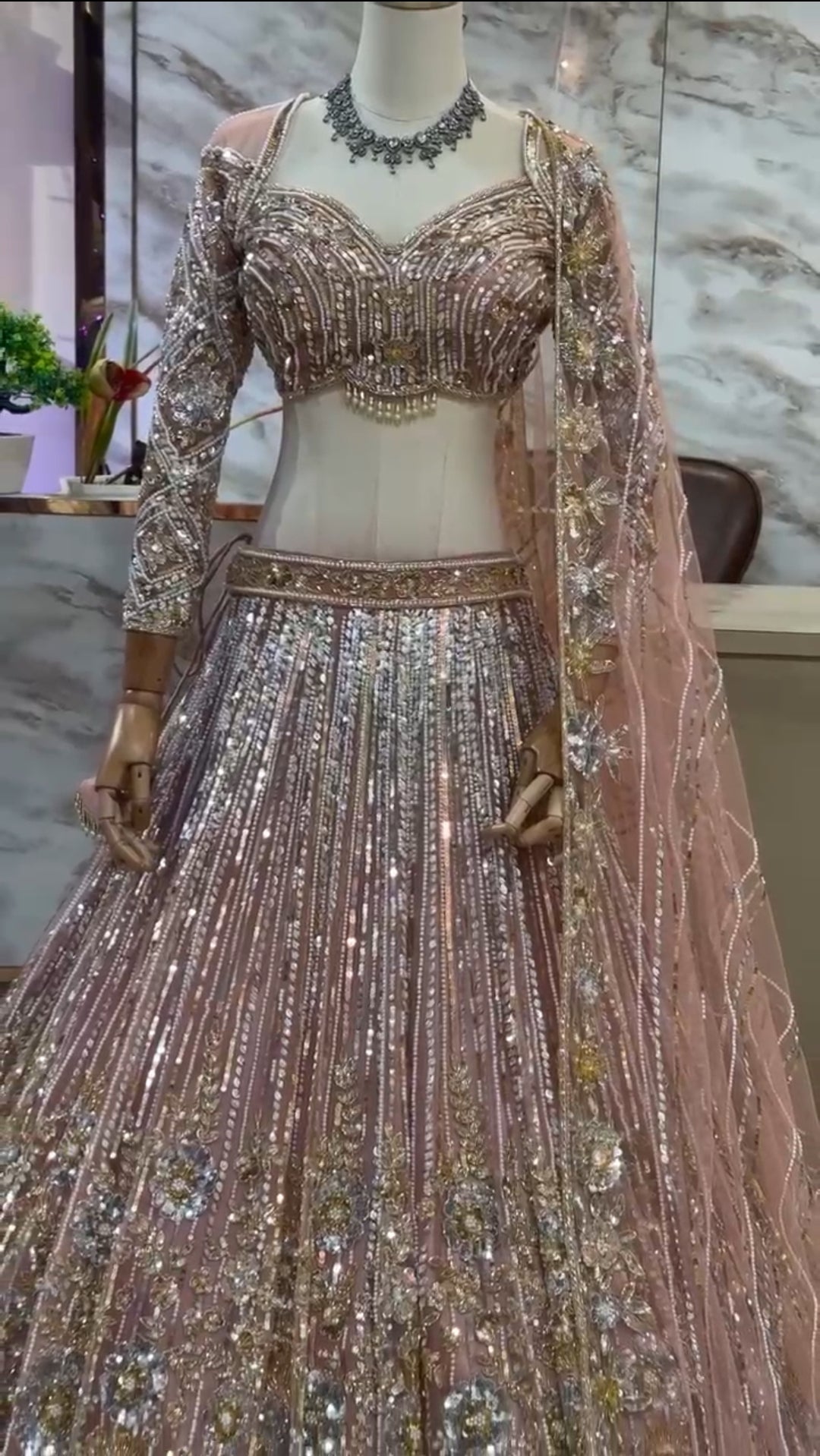 Beautiful Lehenga Choli With Sequence Embroidery Work