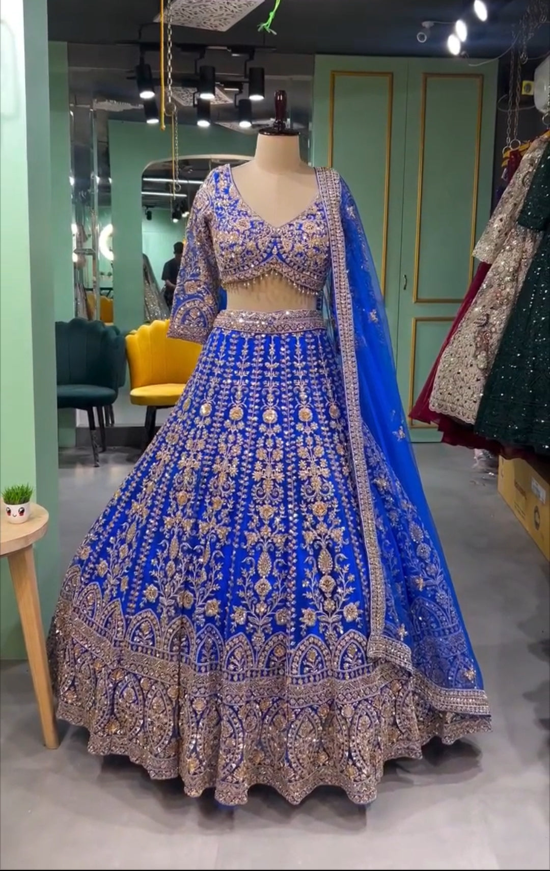 Beautiful Party Wear Lehenga Choli With Coding Sequins Work