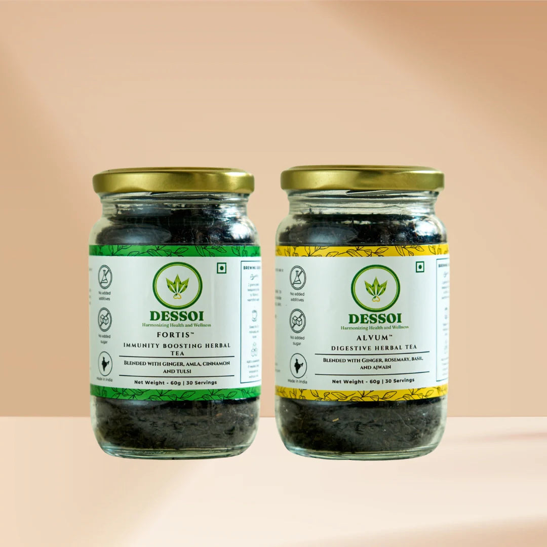 Health Booster Combo - Alvum and Fortis Herbal Teas  | 60g x 2