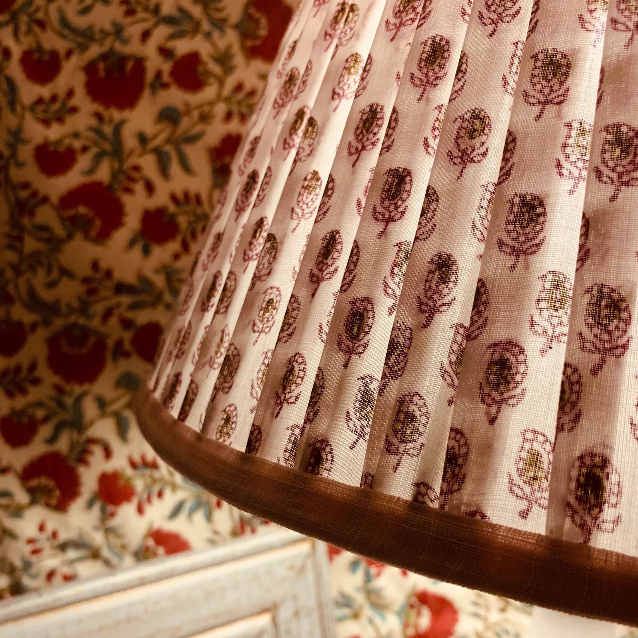Pink Paisley Empire Lampshade