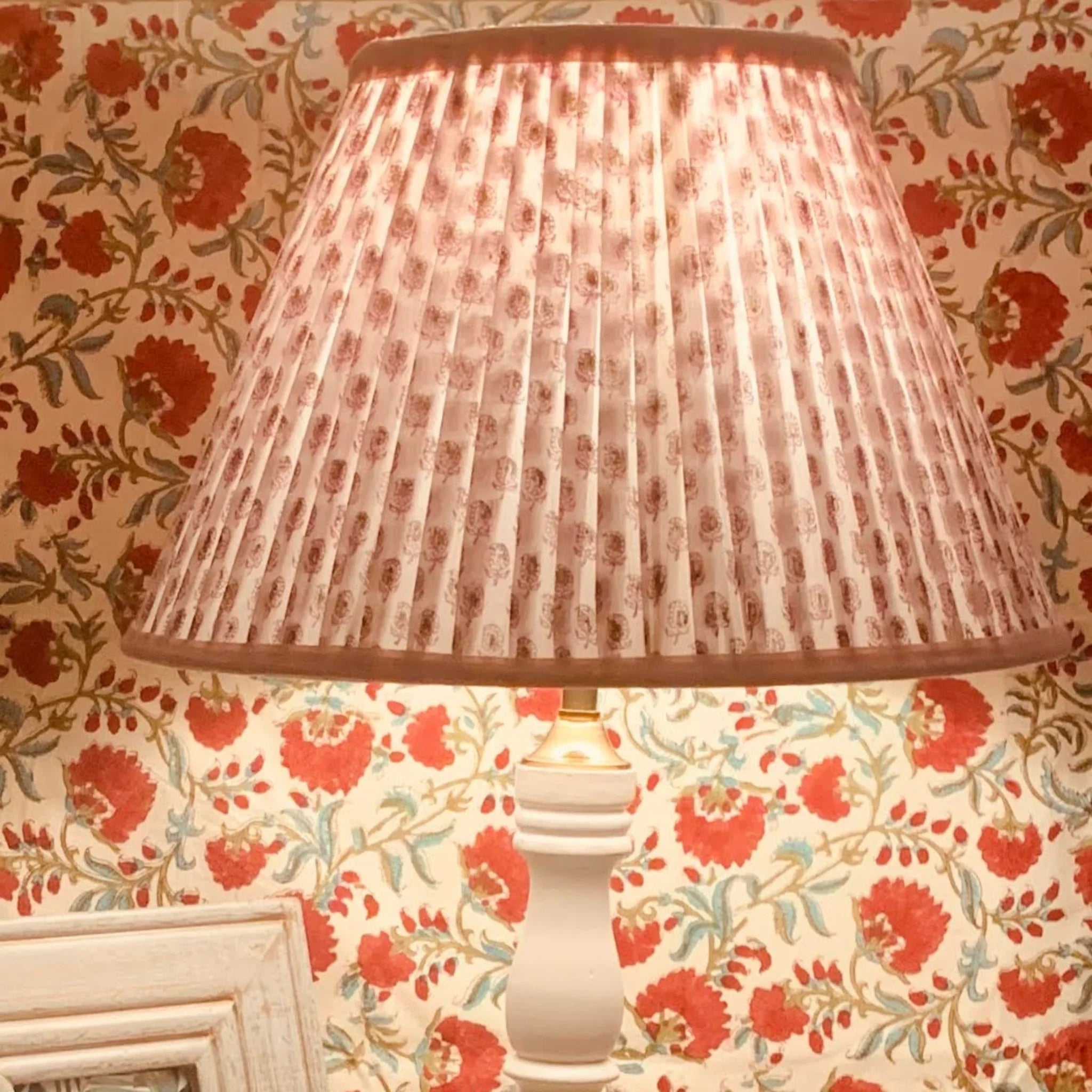 Pink Paisley Empire Lampshade