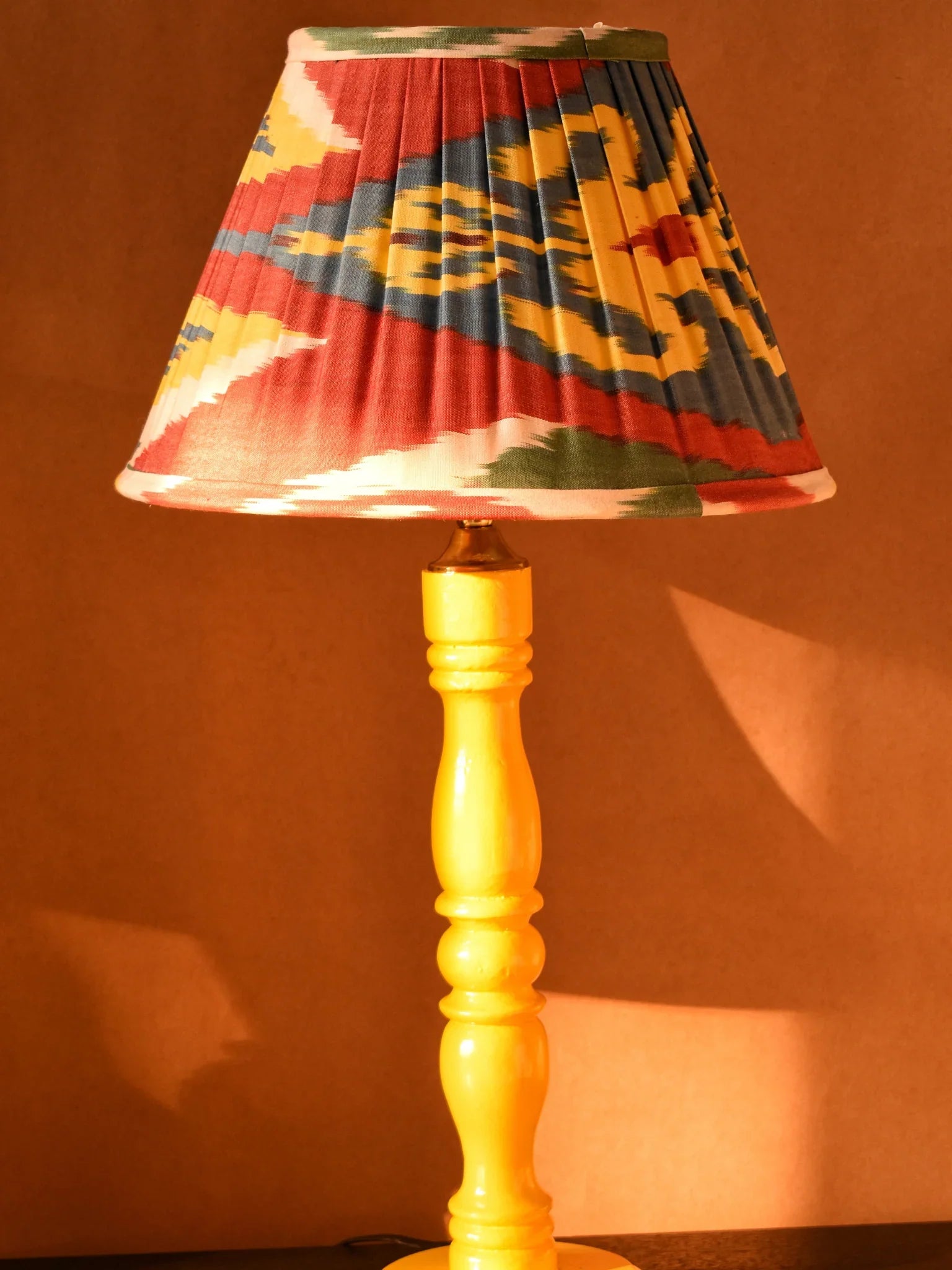 Uzbek Silk Pleated Empire Lampshade