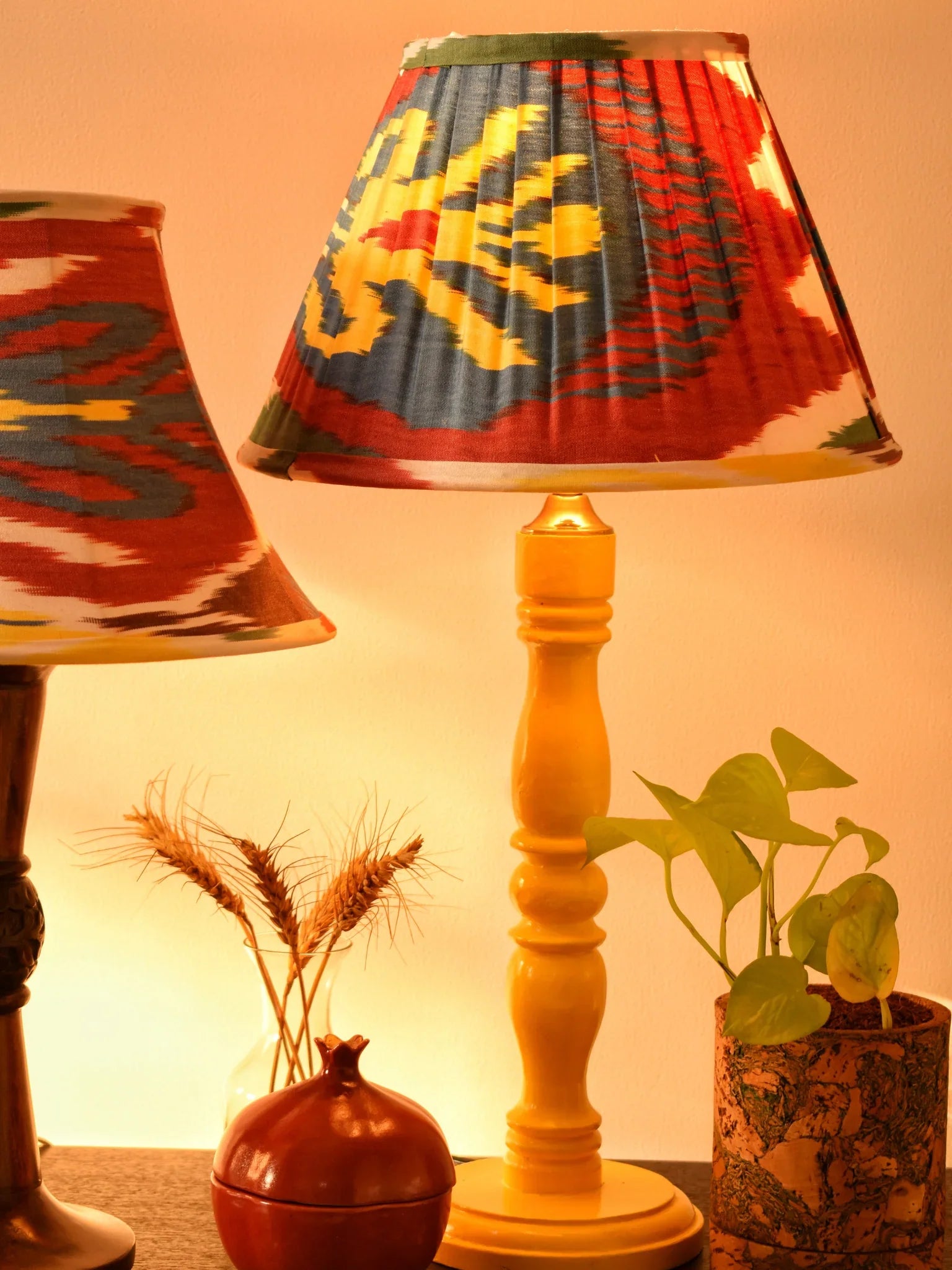 Uzbek Silk Pleated Empire Lampshade