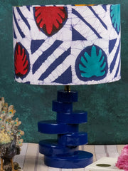 Multicolour Batik Print Drum Lampshade