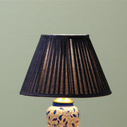 Purple Silk Pleated Empire Lampshade