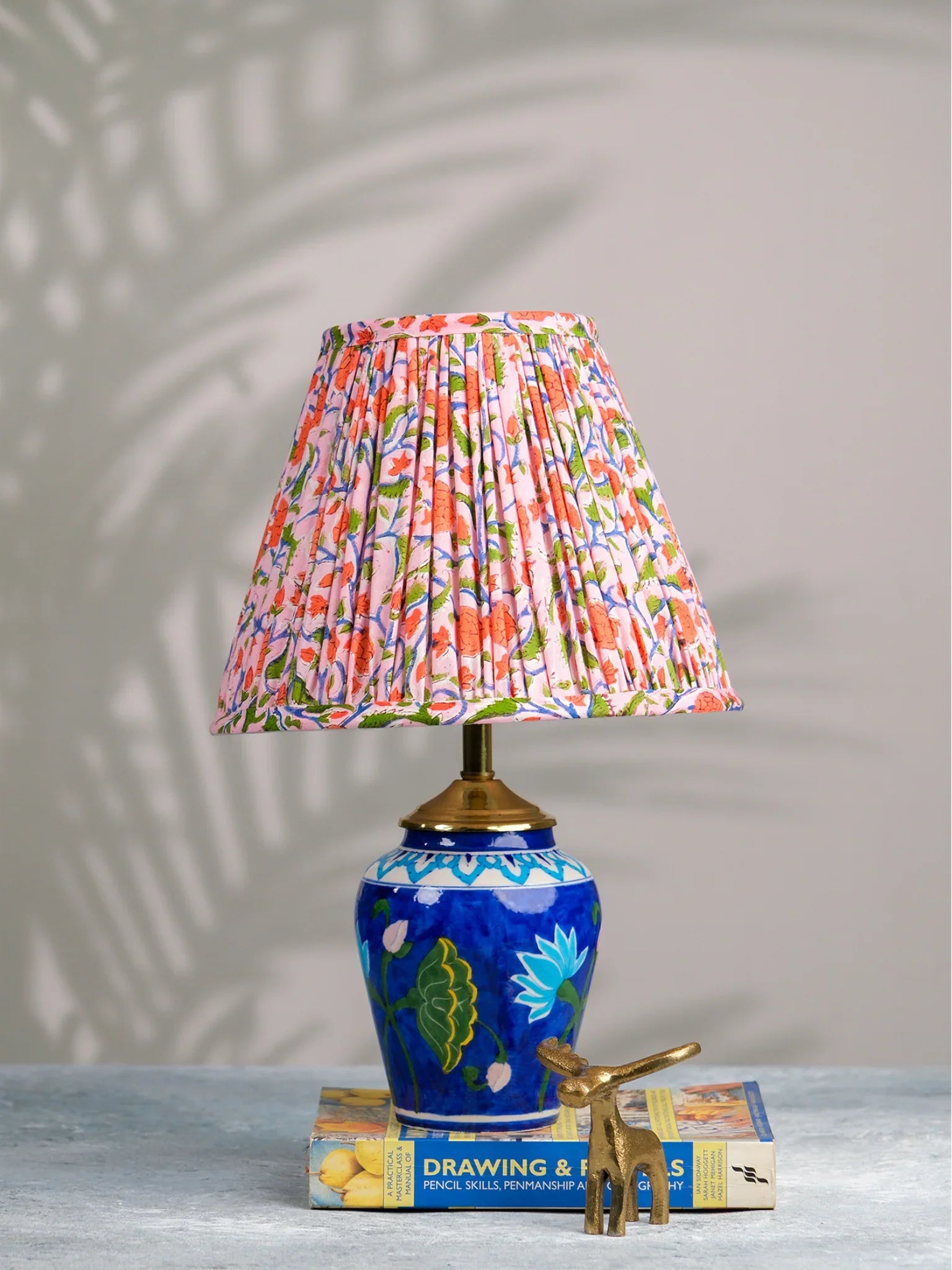 Multicolour Block Print Empire Lampshade