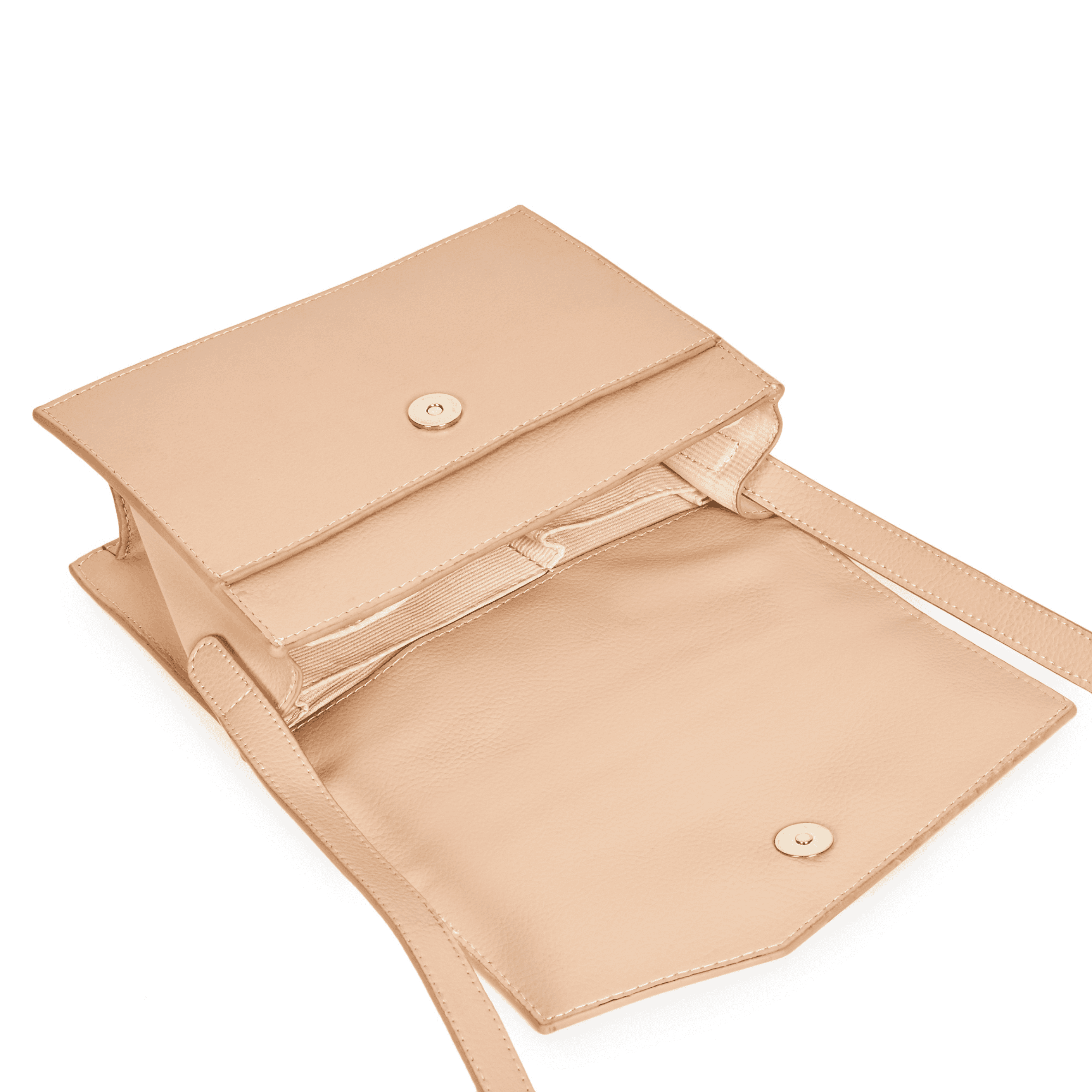 Hera – Almond | Embroidered Plant Leather Crossbody Bag