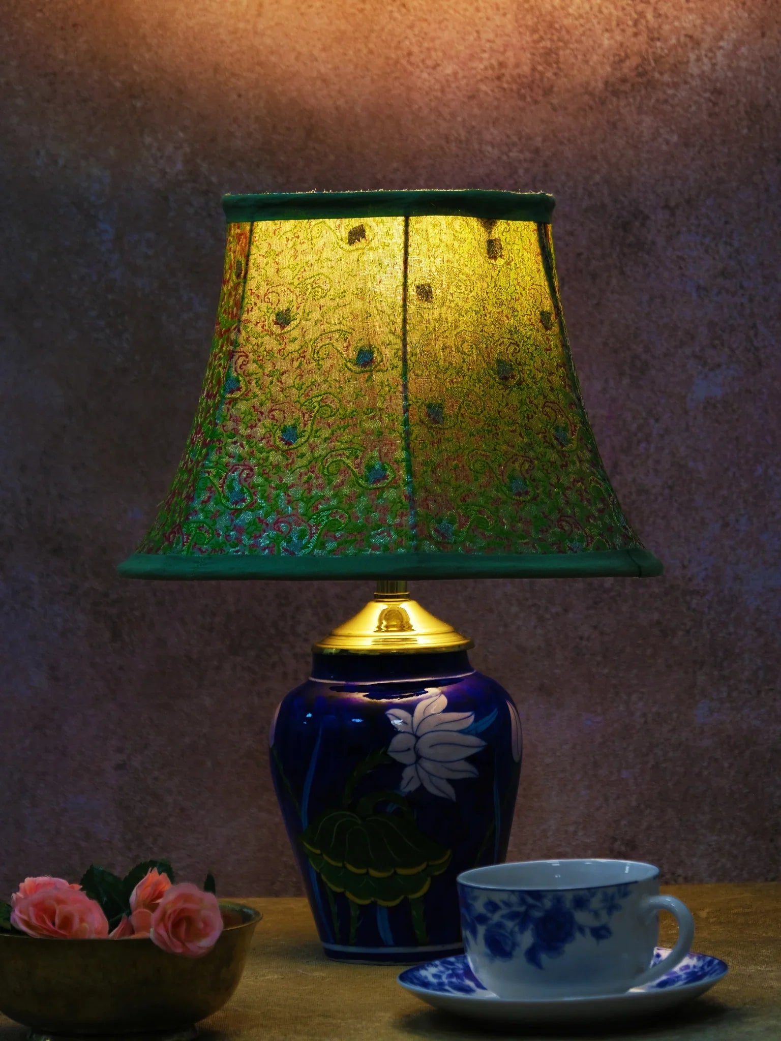 Brocade Bell Lampshade