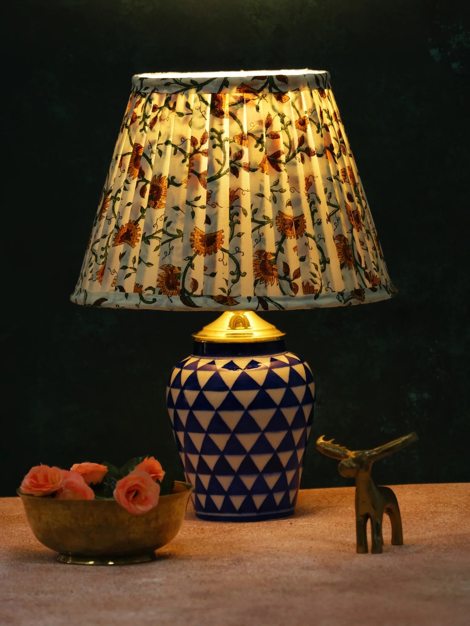Marigold Pleated Empire Lampshade