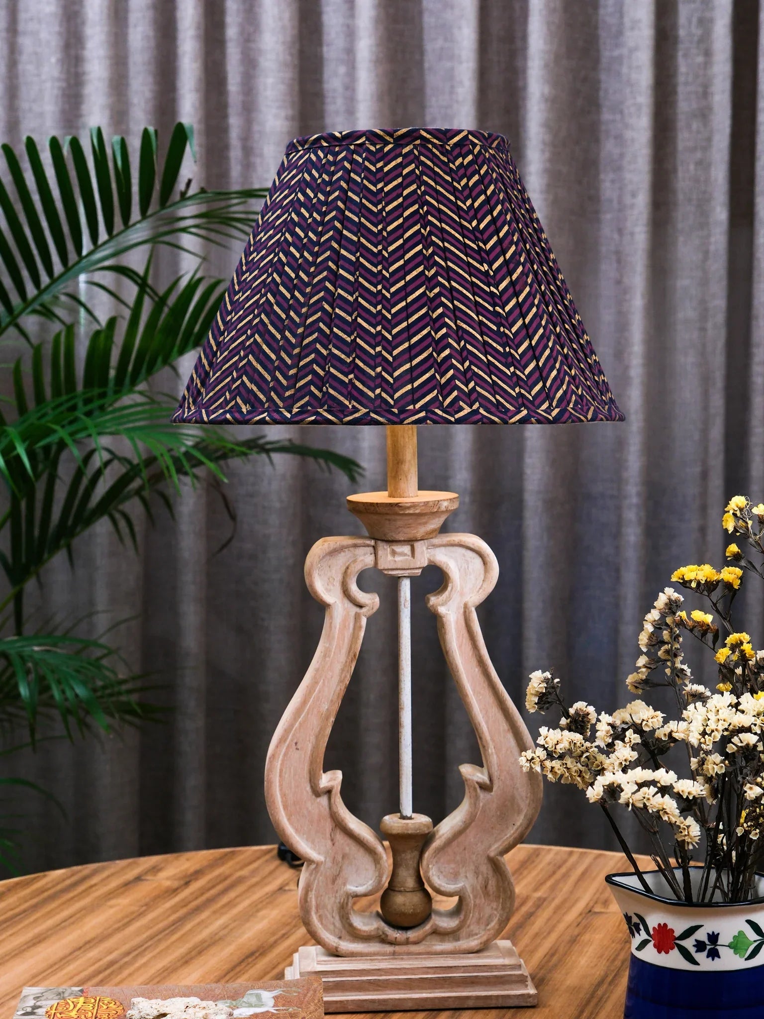 Chevron Pleated Empire Lampshade