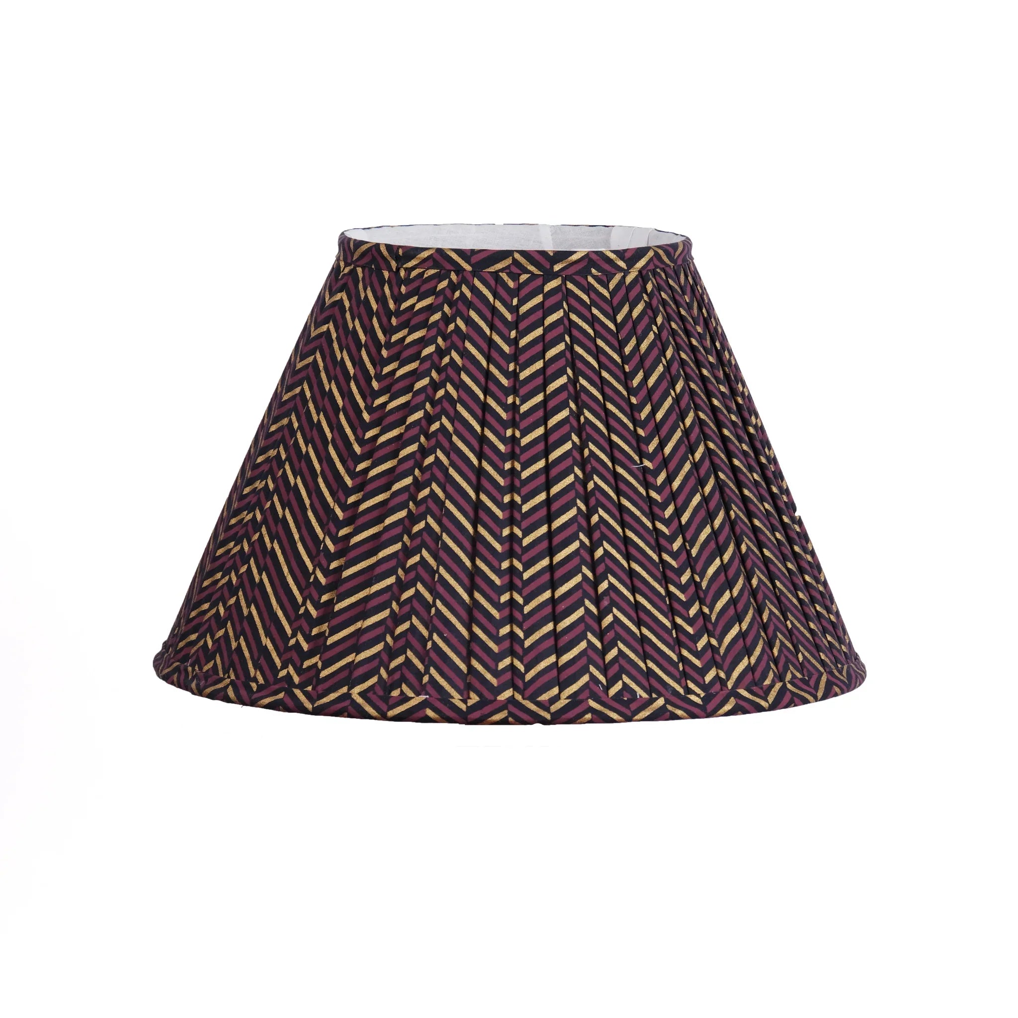Chevron Pleated Empire Lampshade