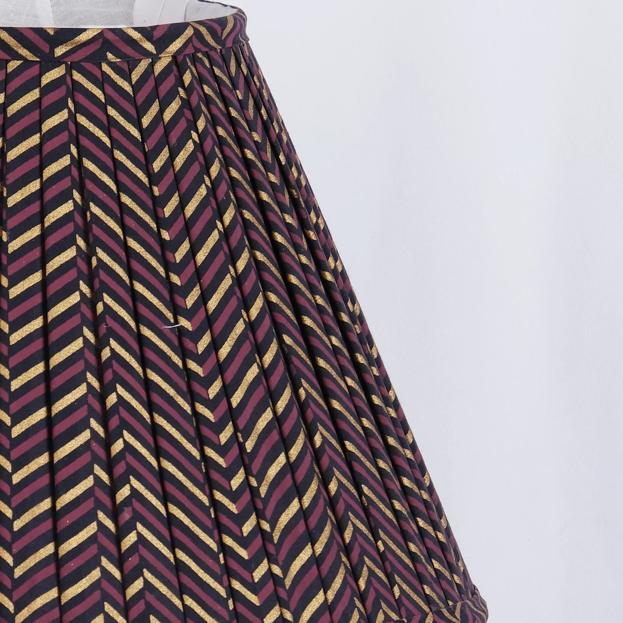 Chevron Pleated Empire Lampshade