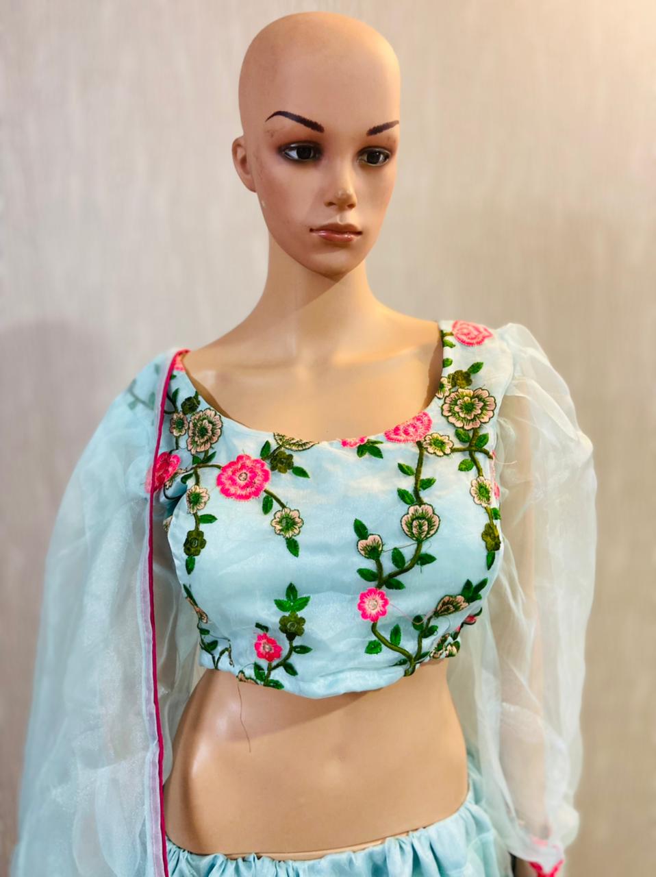 Designer Party Wear Lehenga Choli With Beautiful Embroidery Work
