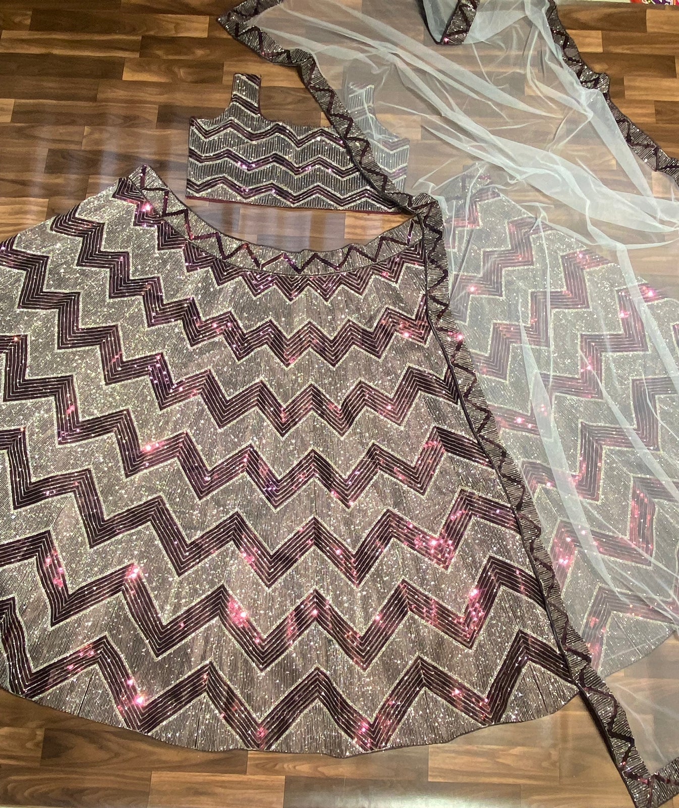 Designer Lehenga Choli With Dori And Heavy Sequence Work