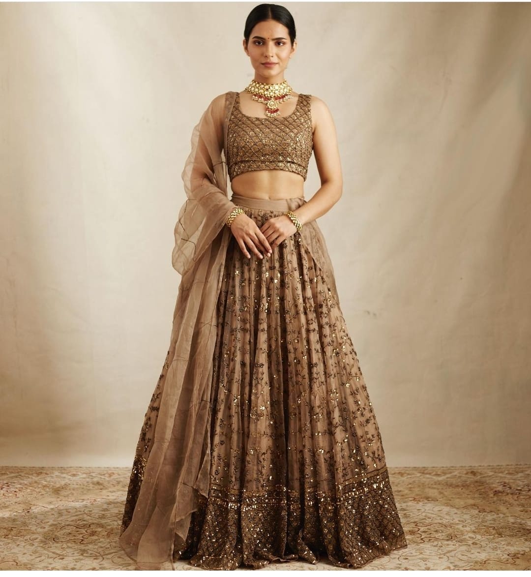 Party Wear Designer Lehenga Choli With Embroidery Work