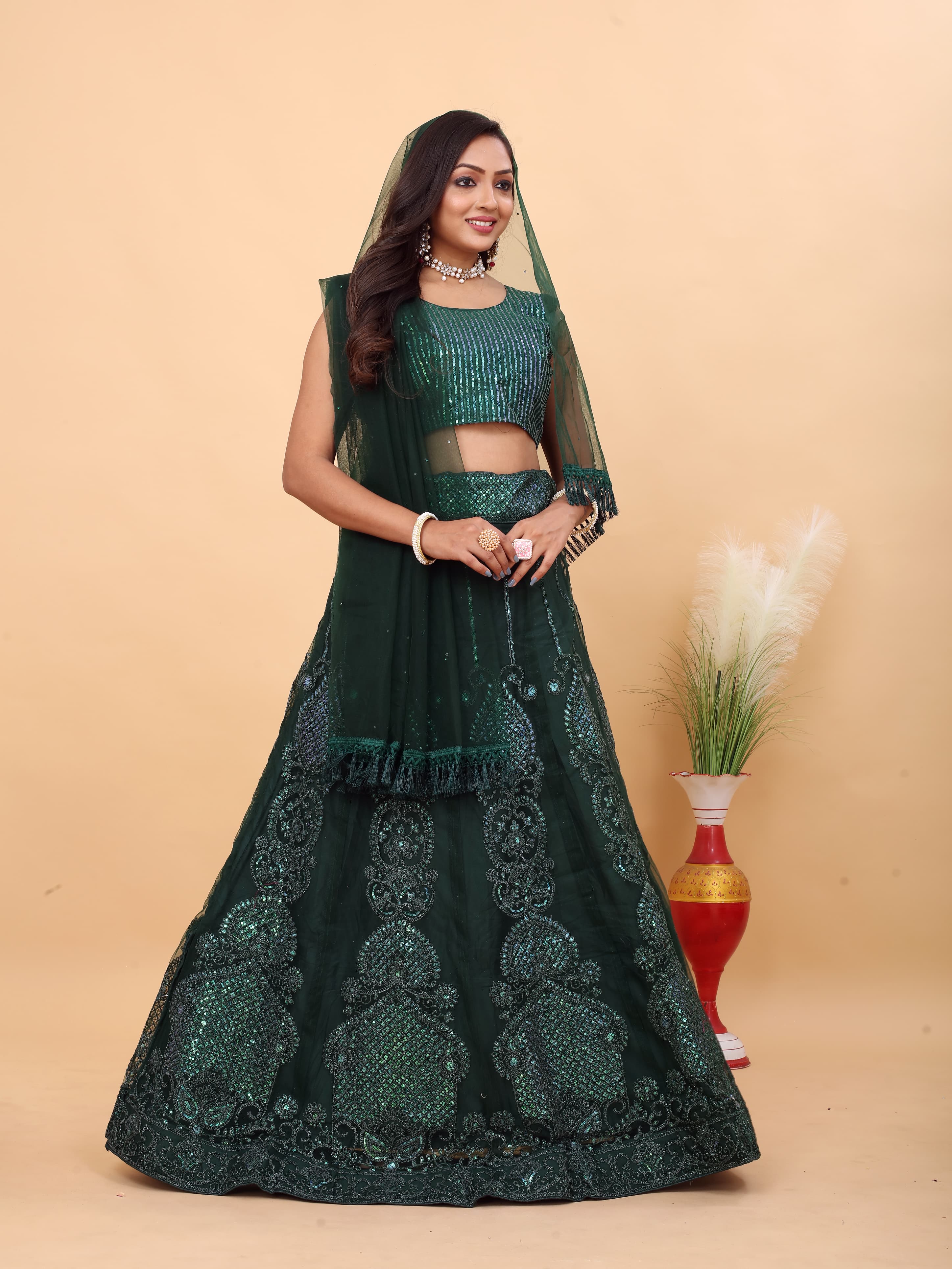 Designer Party Wear Lehenga Choli With Beautiful Zari Work