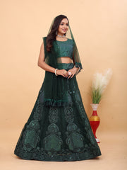 Designer Party Wear Lehenga Choli With Beautiful Zari Work