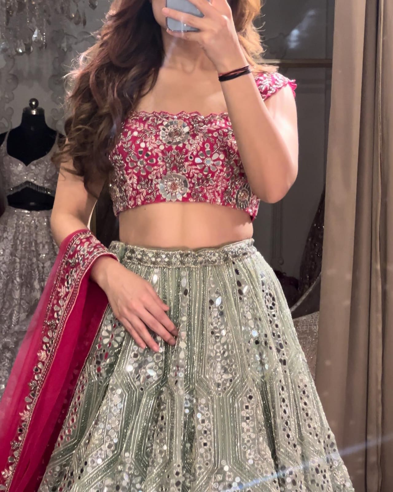 Designer Lehenga Choli With Beautiful Embroidery Work