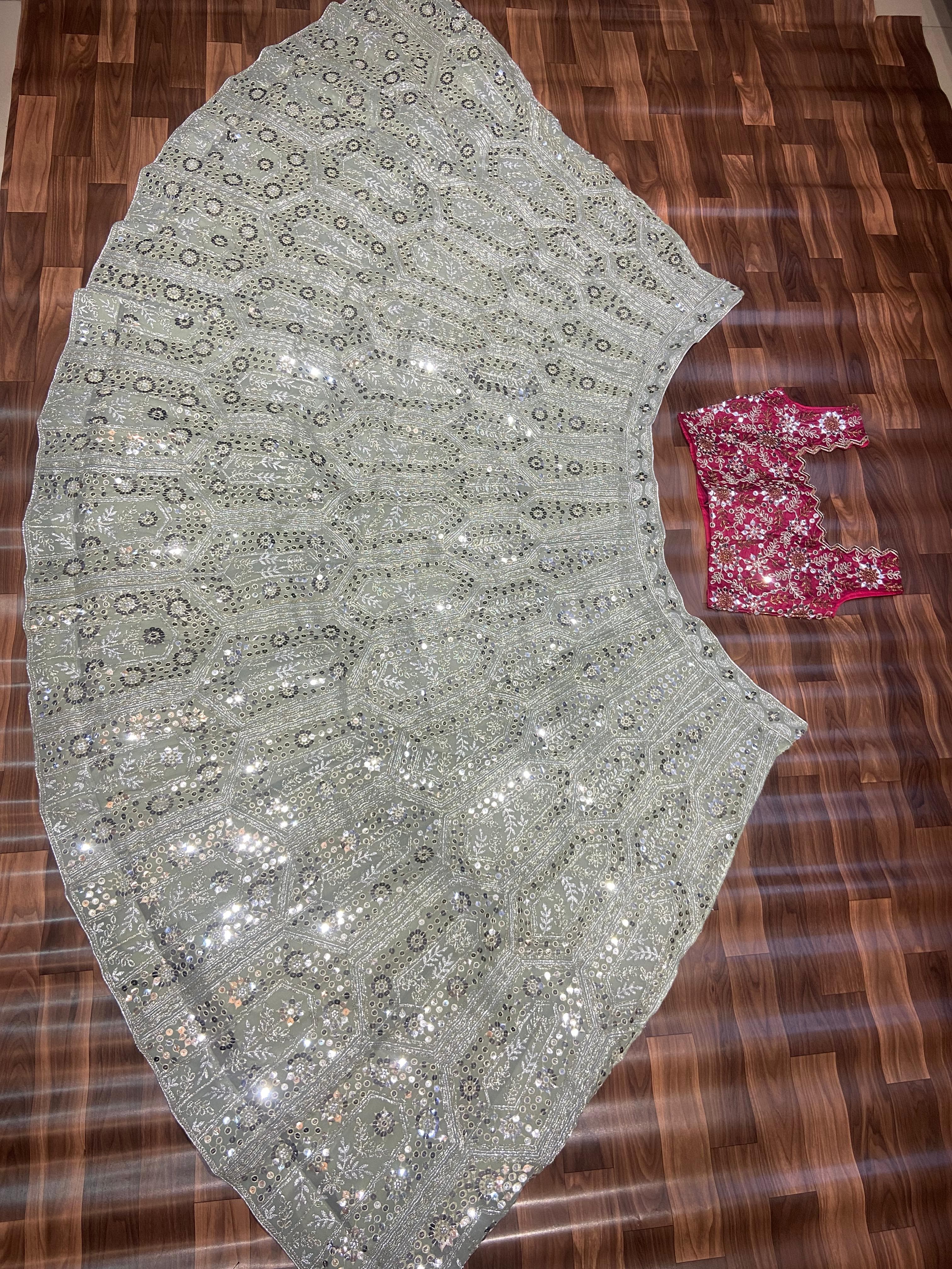 Designer Lehenga Choli With Beautiful Embroidery Work