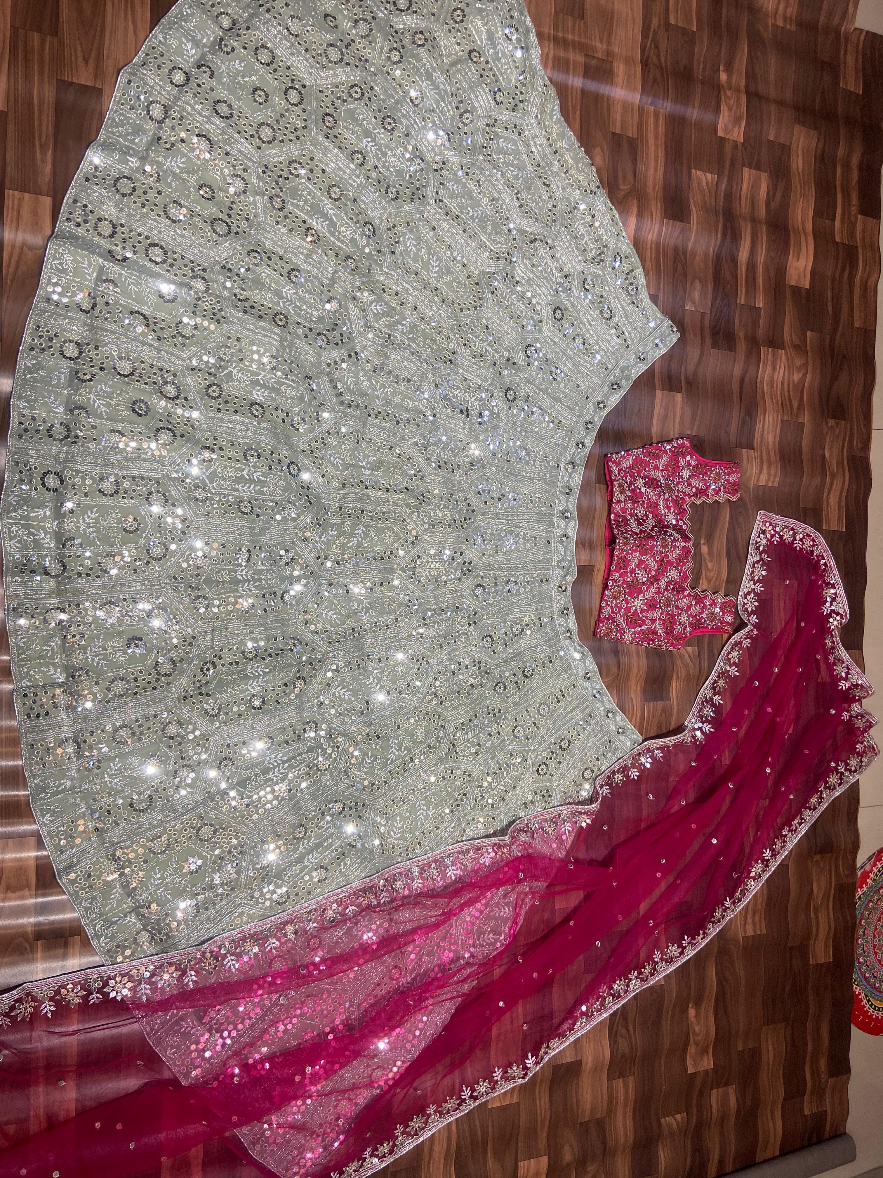 Designer Lehenga Choli With Beautiful Embroidery Work