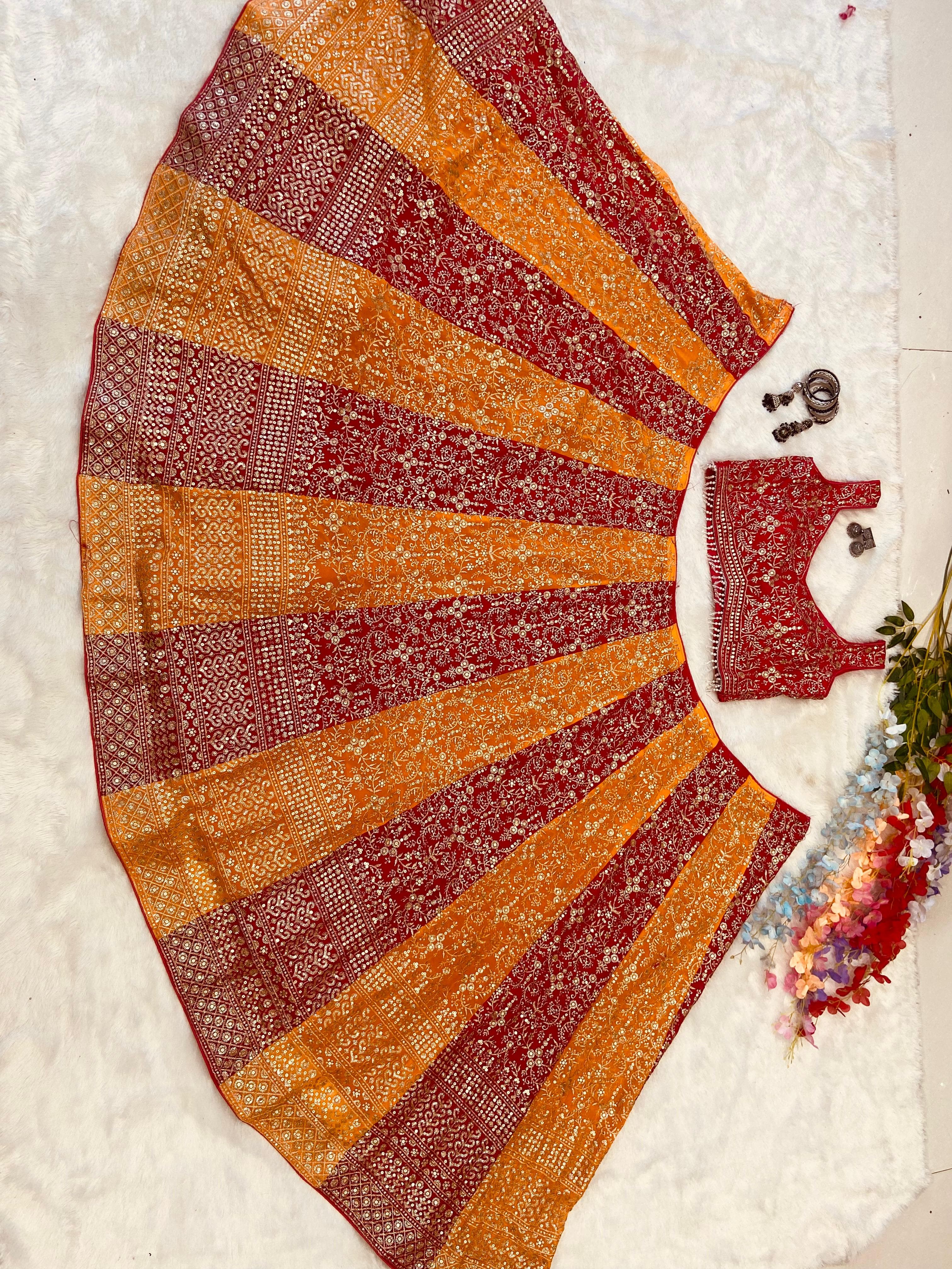 Party Wear Lehenga Choli With Beautiful Sequence Work