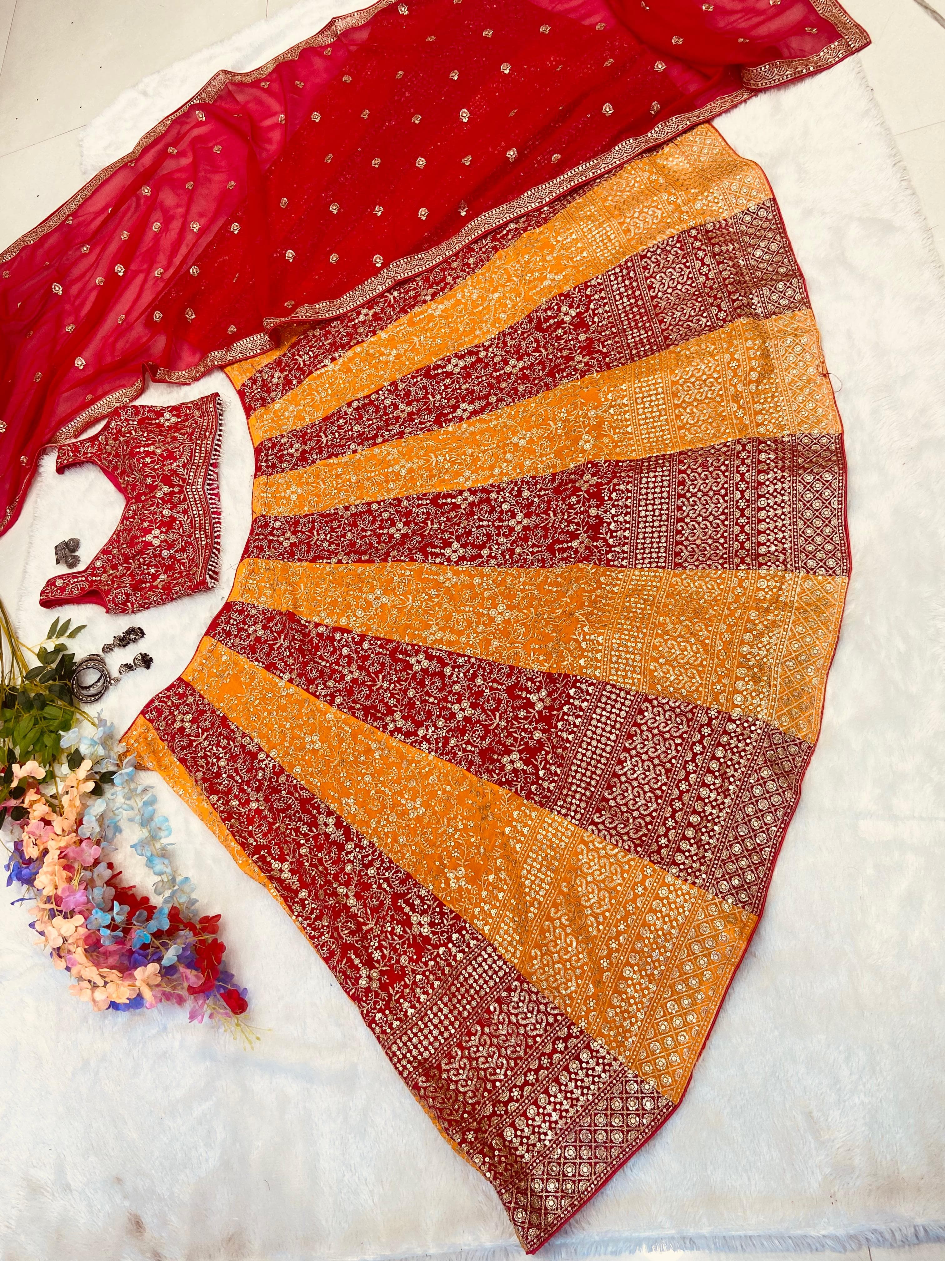 Party Wear Lehenga Choli With Beautiful Sequence Work