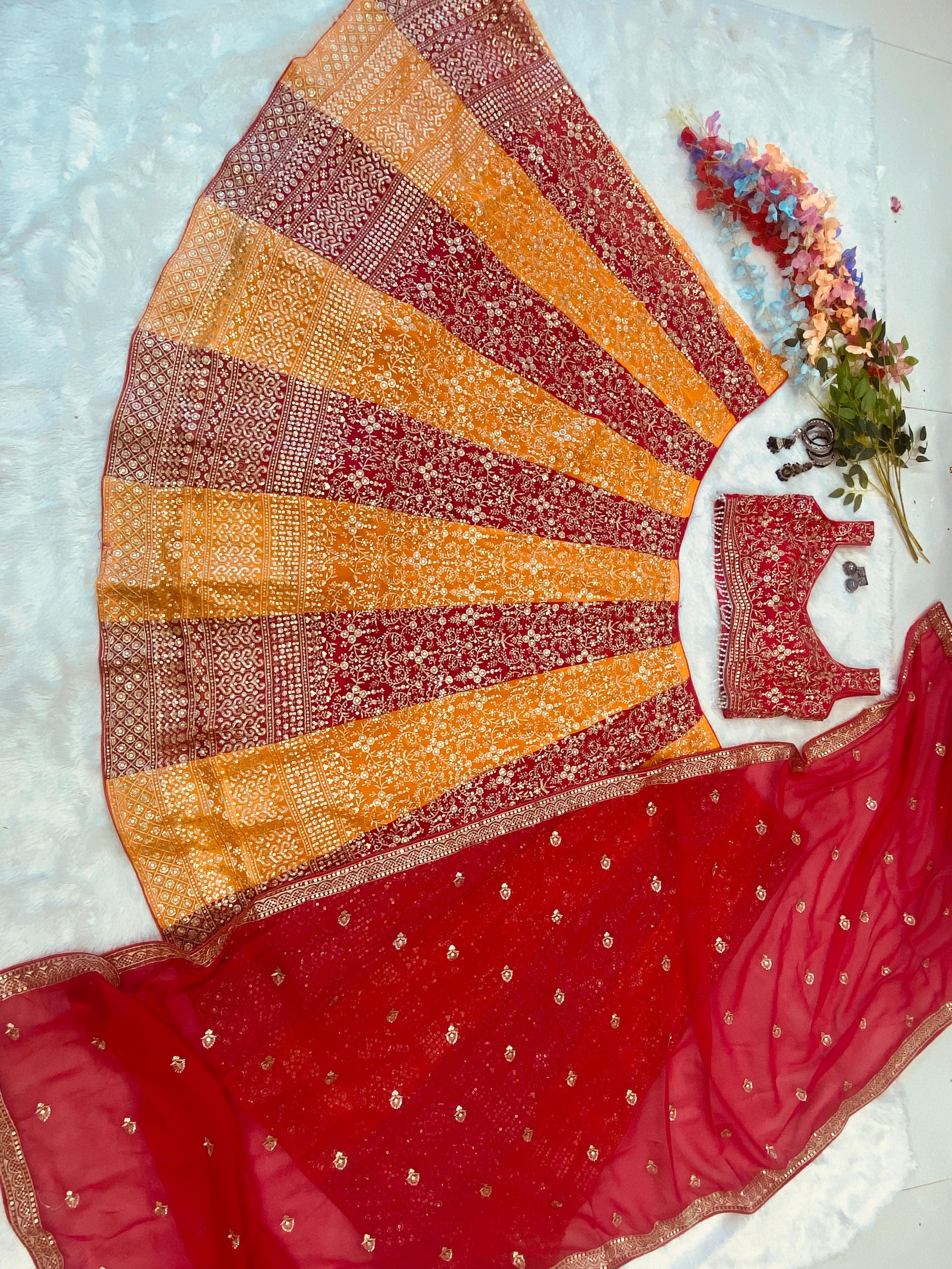Party Wear Lehenga Choli With Beautiful Sequence Work