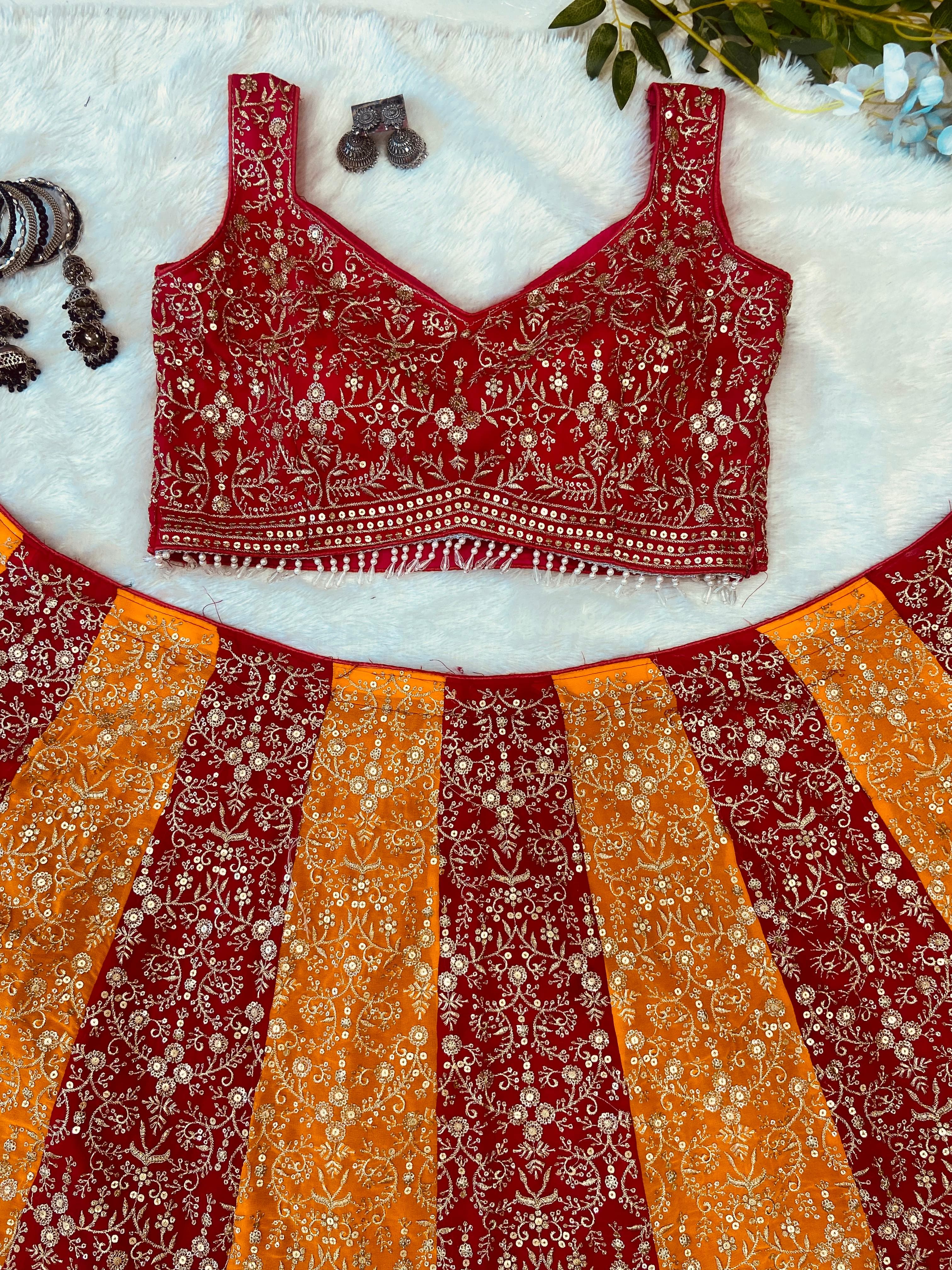 Party Wear Lehenga Choli With Beautiful Sequence Work