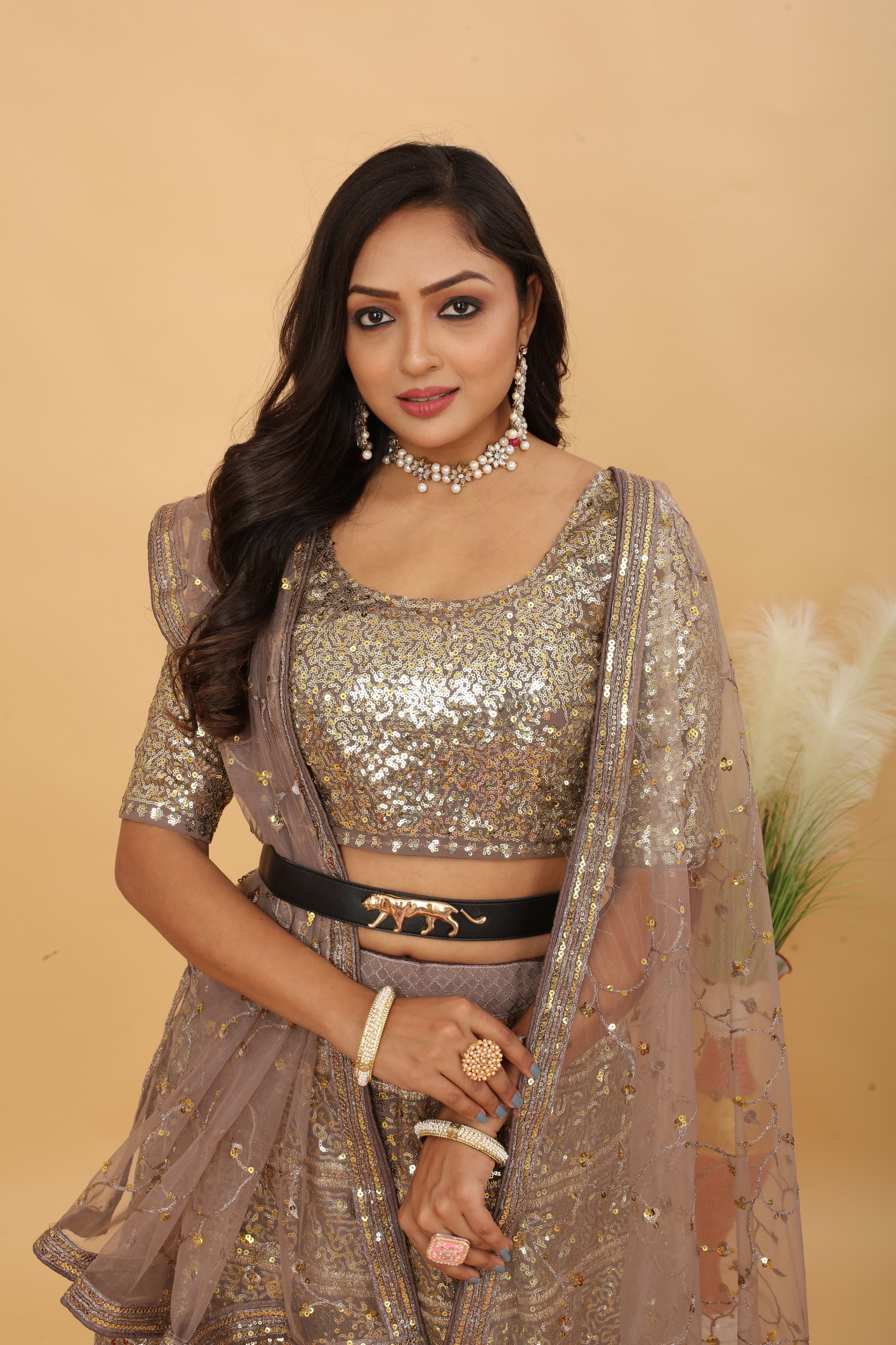 Party Wear Beautiful Lehenga Choli With Embroidery Work