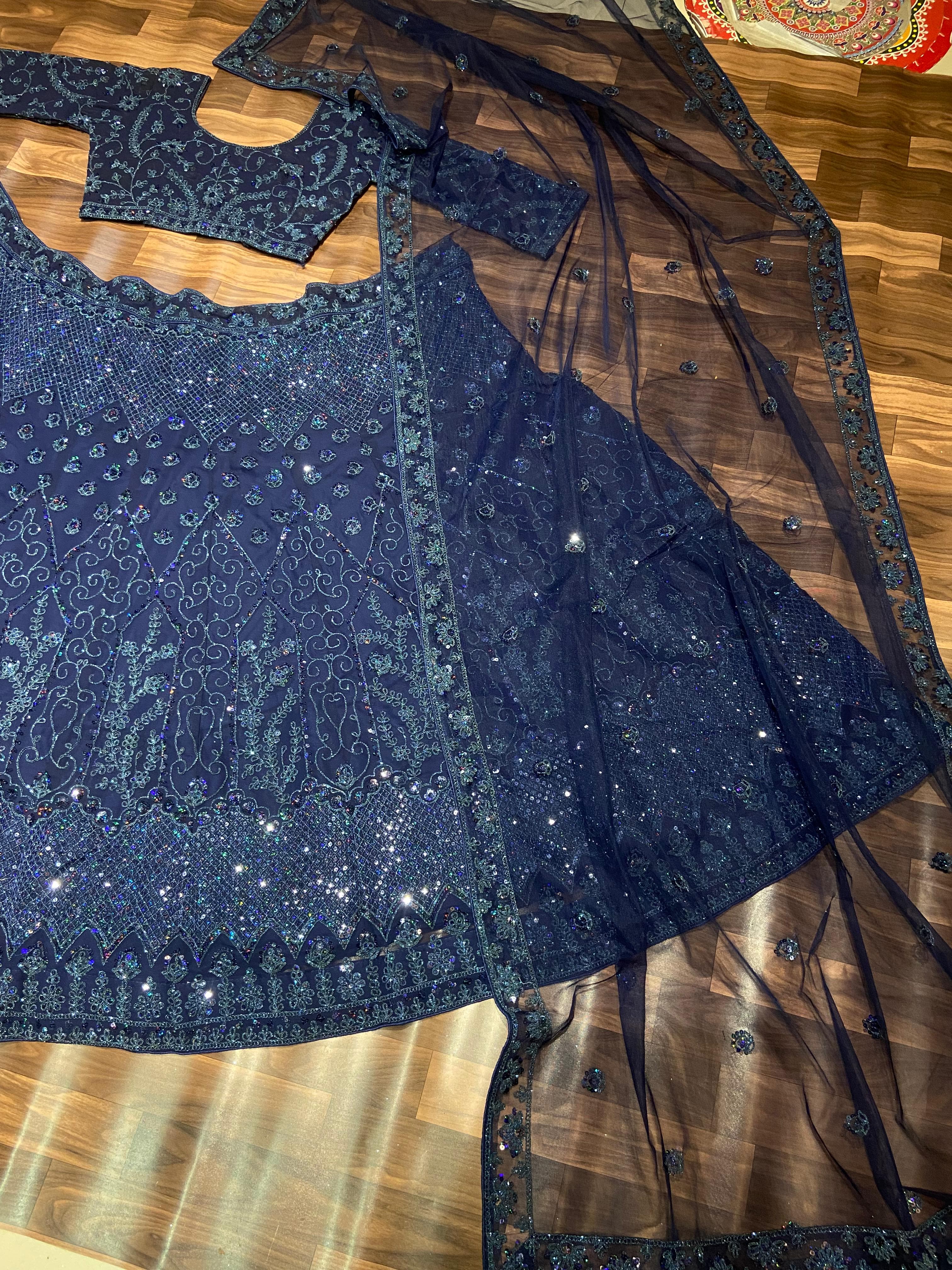 Party Wear Designer Lehenga Choli With Glitter Dori Work