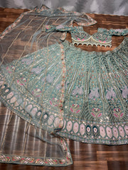 Designer Lehenga Choli With Hand Pearl Work