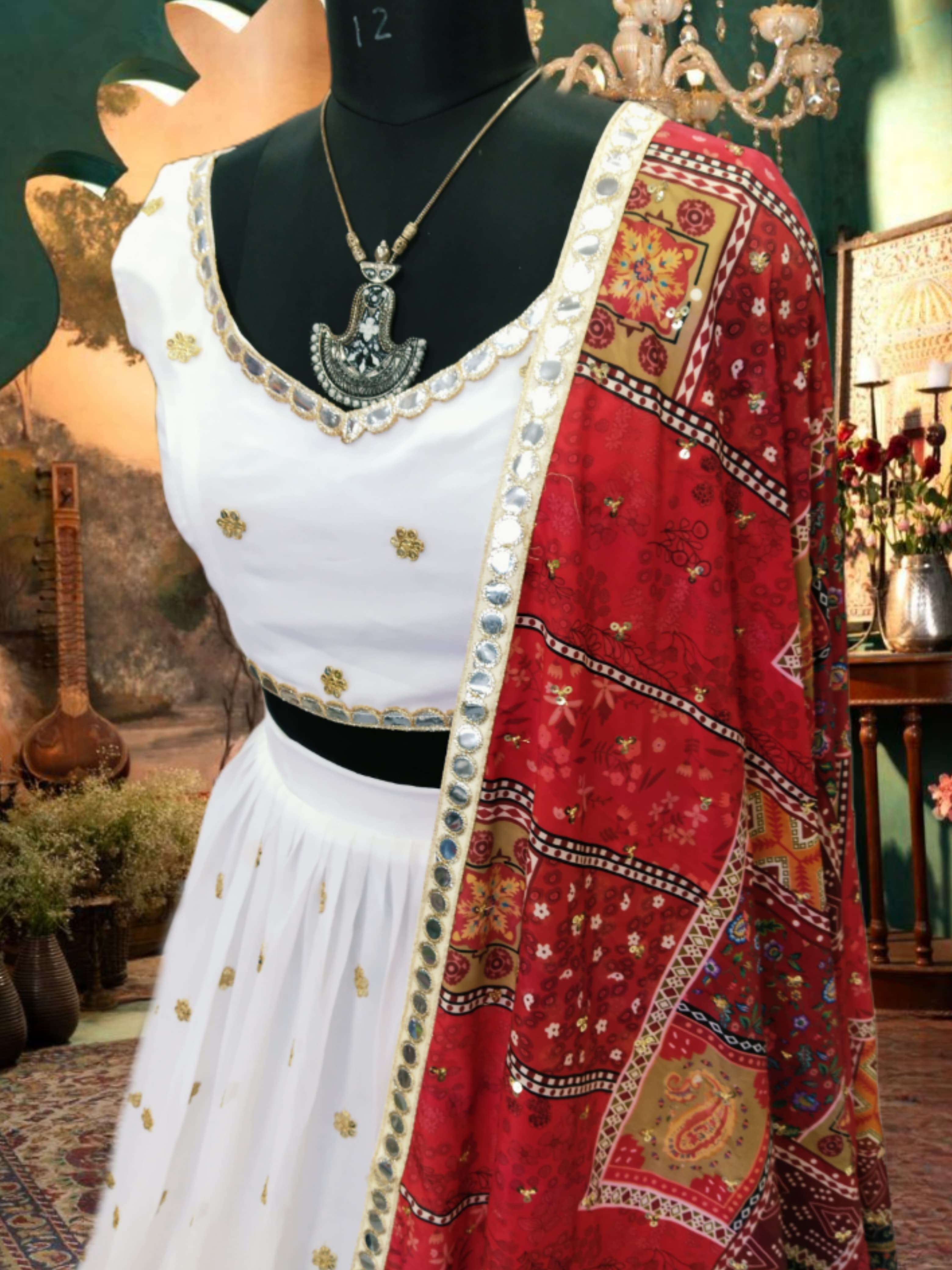 Designer Party Wear Navratri Lehenga Choli And Beautiful Dupatta