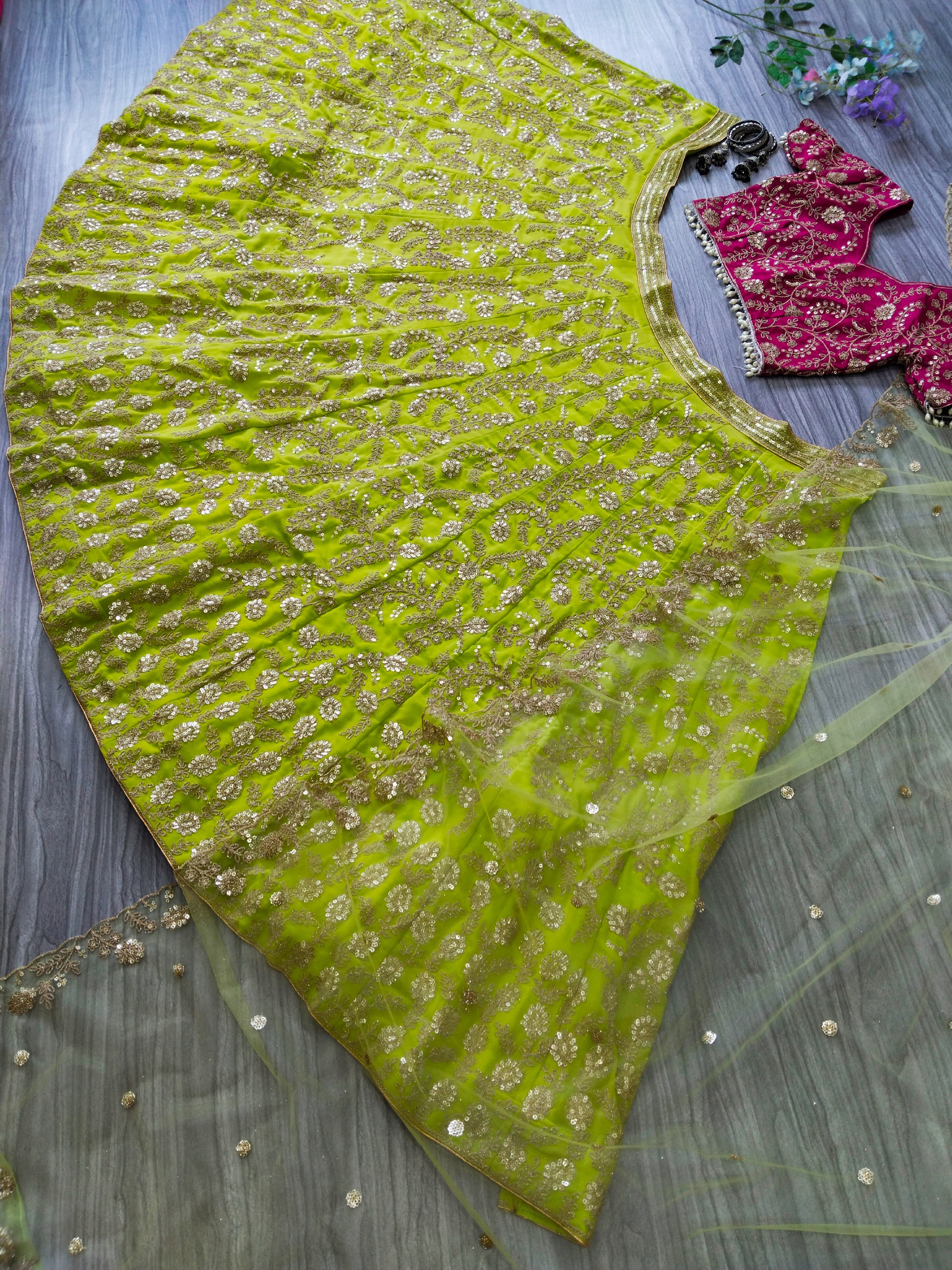 Designer Party Wear Lehenga Choli And Beautiful Dupatta