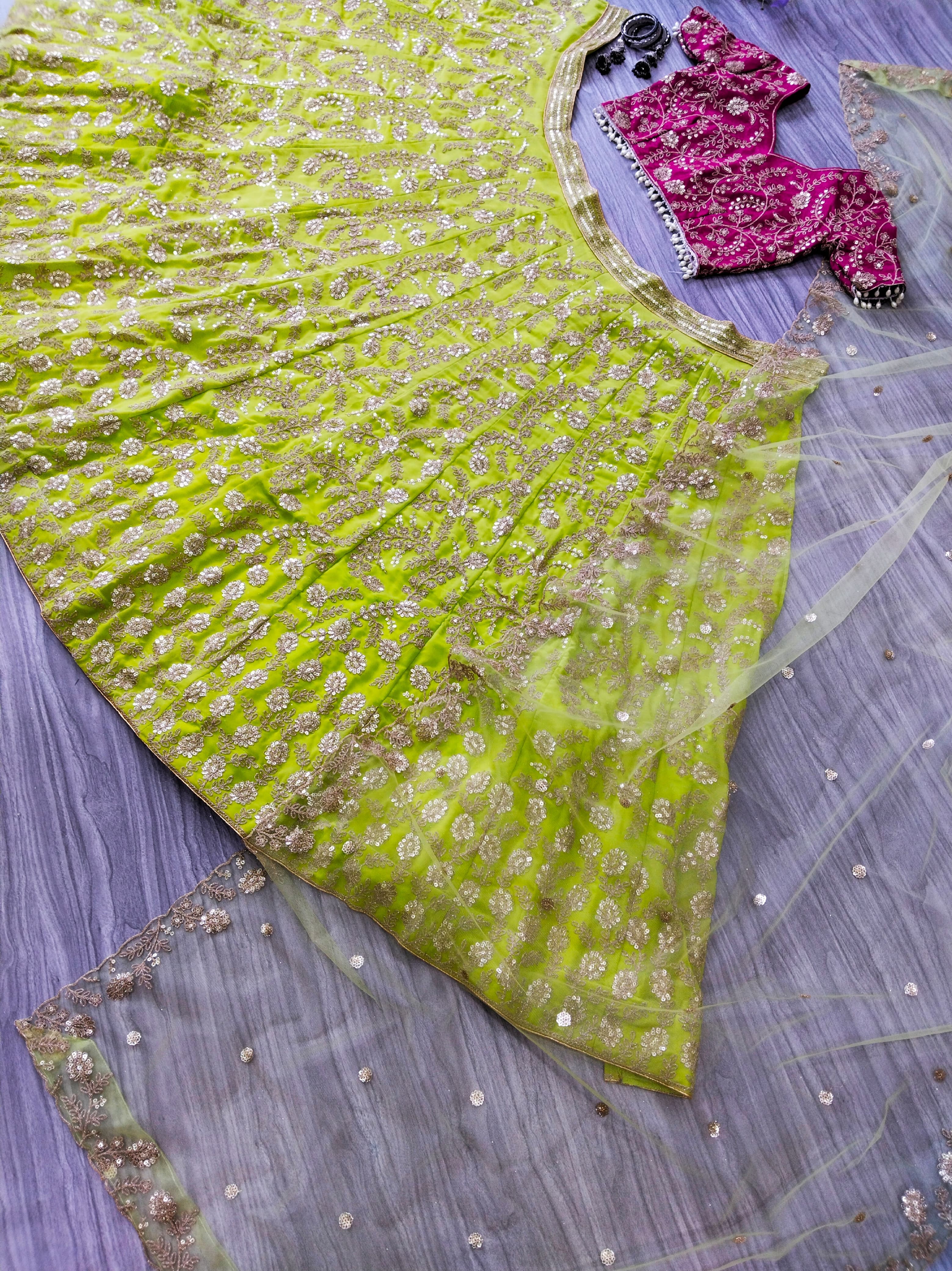 Designer Party Wear Lehenga Choli And Beautiful Dupatta