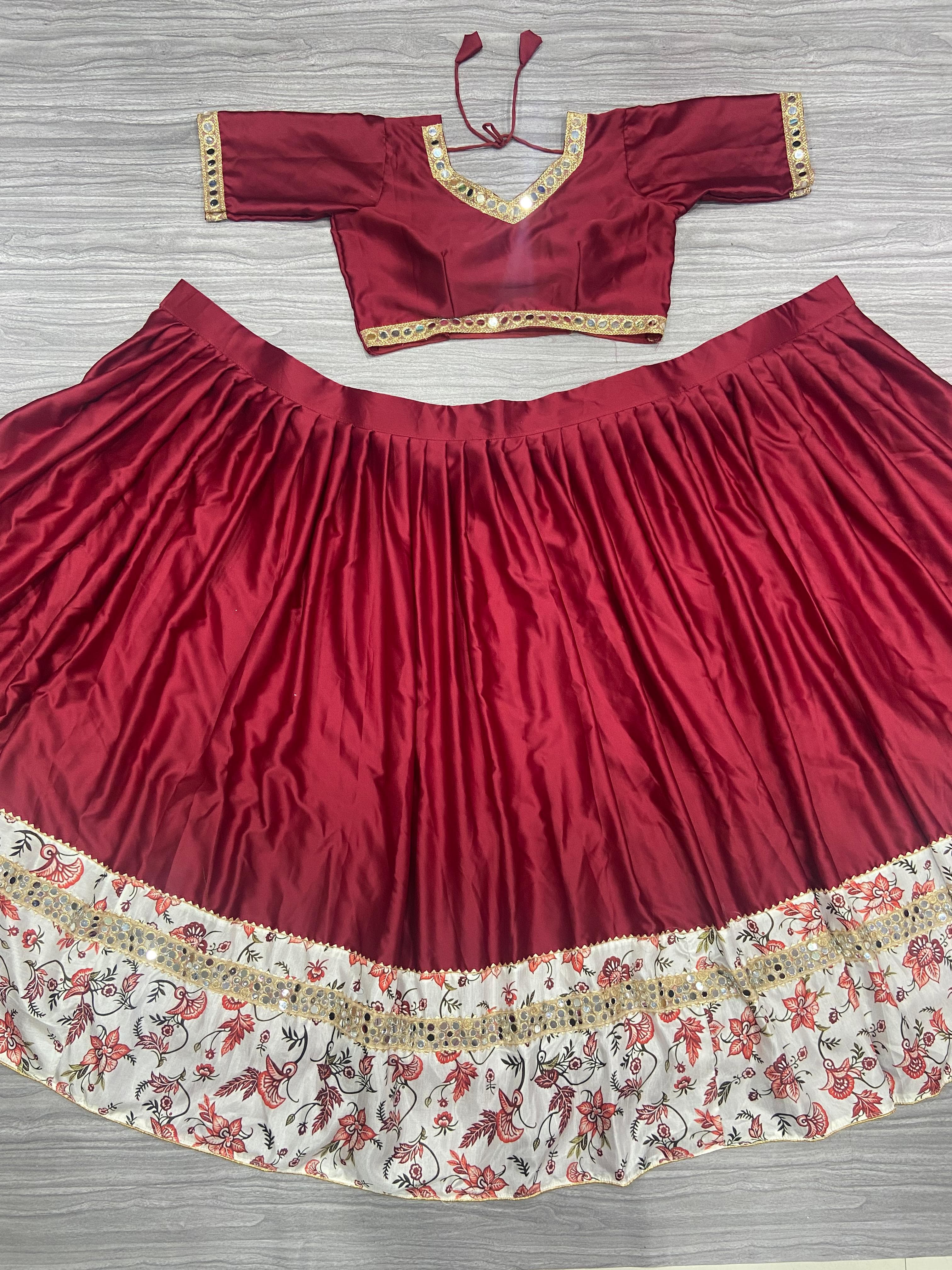 Beautiful Navratri Lehenga Choli With Beautiful Digital Print Work