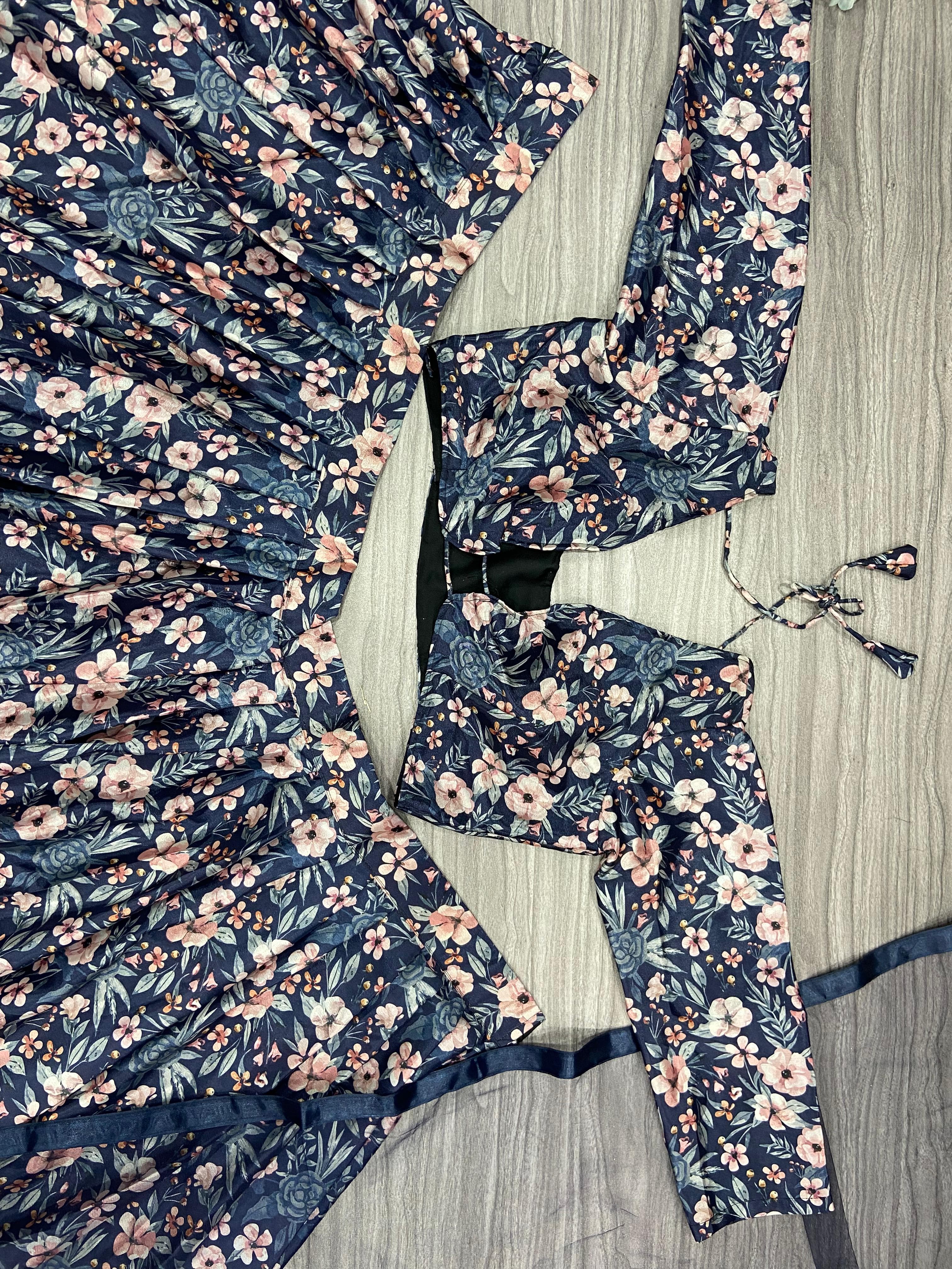 Party Wear Beautiful Lehenga Choli With Digital Print