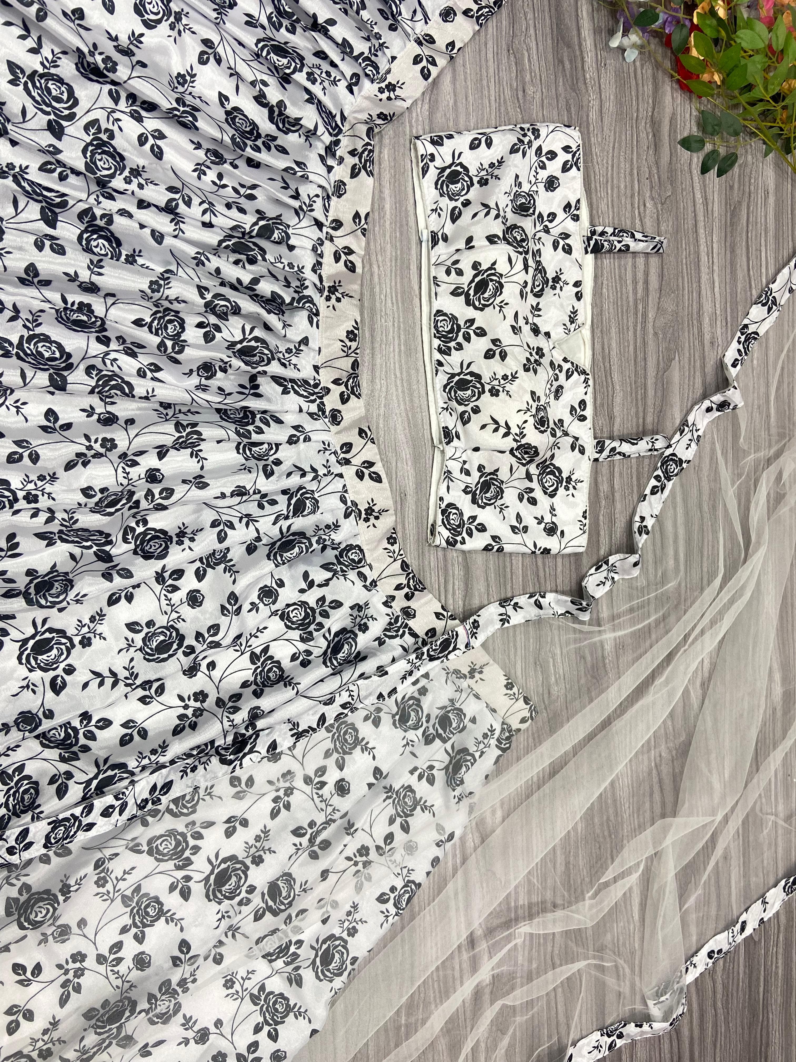 Designer Party Wear Lehenga Choli With Beautiful Digital Print