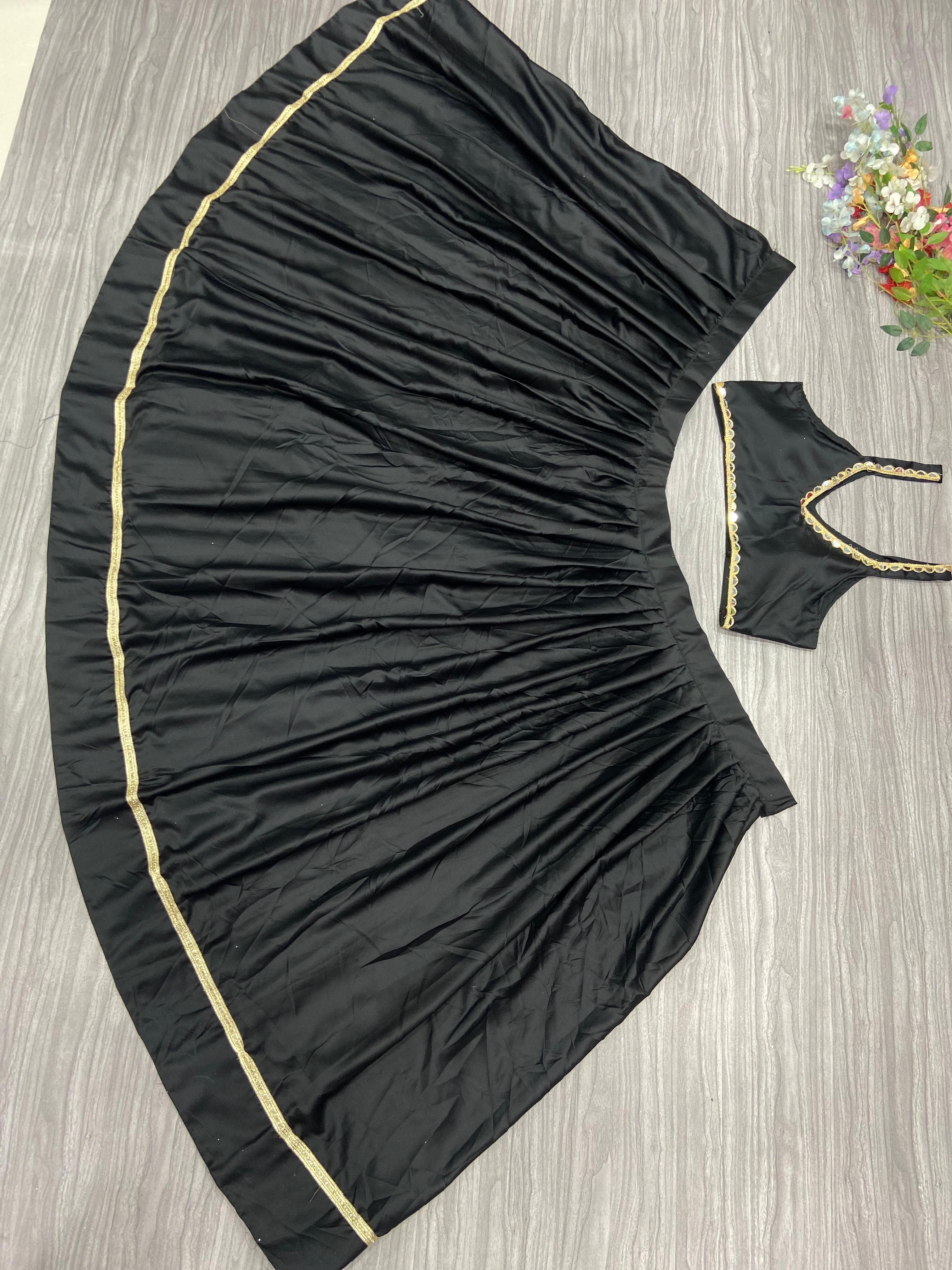 Beautiful Most Trending Navratri Lehenga Choli With Real Mirror Work