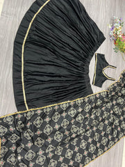 Beautiful Most Trending Navratri Lehenga Choli With Real Mirror Work