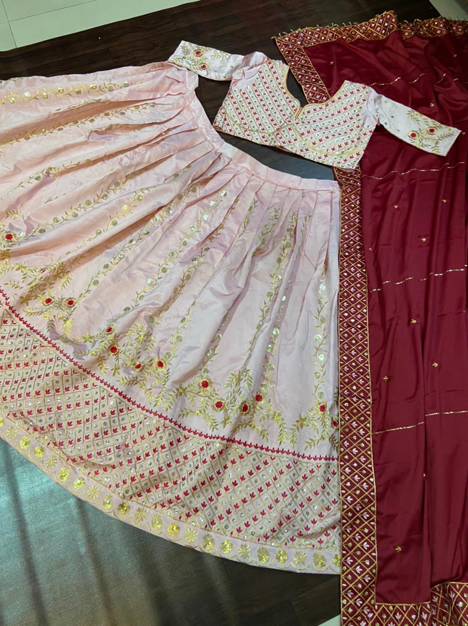 Designer Lehenga Choli With Beautiful Embroidery Work