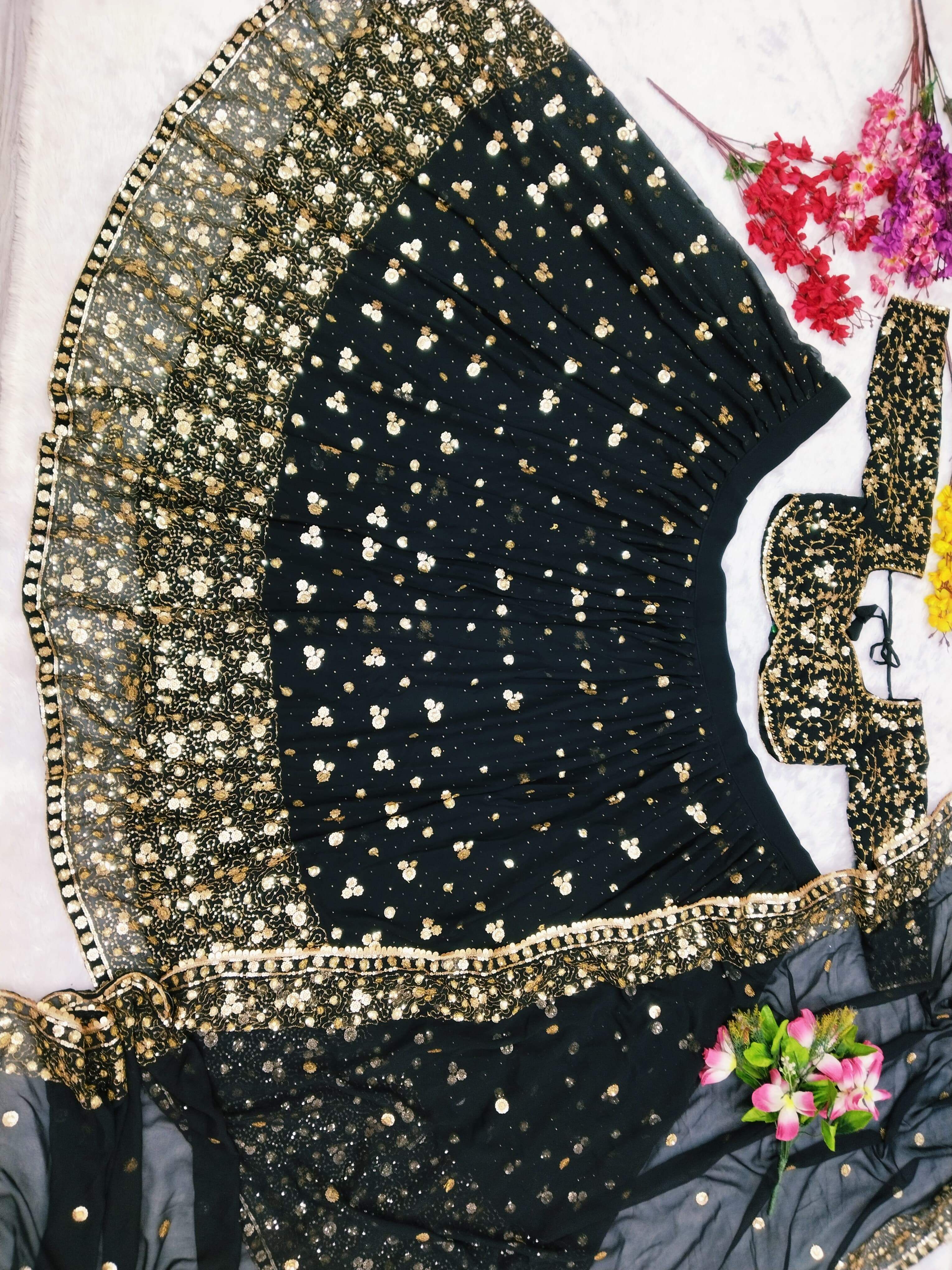 Beautiful Designer Lehenga Choli With Beautiful Embroidery Work