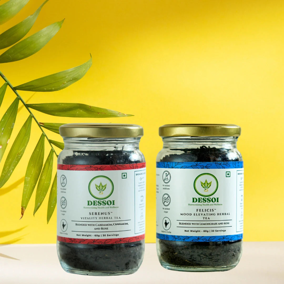Summer Love Combo - Felicis and Serenus Herbal Teas | 60g x 2 | Perfect for Iced Teas