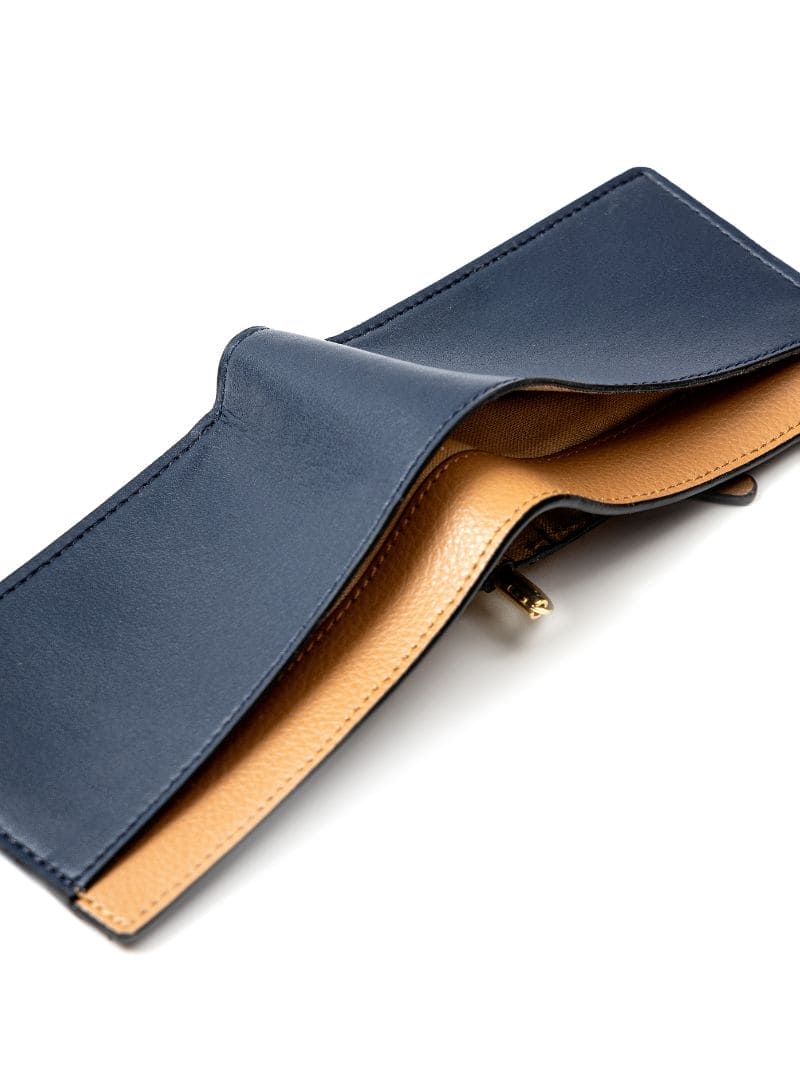 Zeus – Navy Blue & Caramel | Plant Leather Men’s Wallet