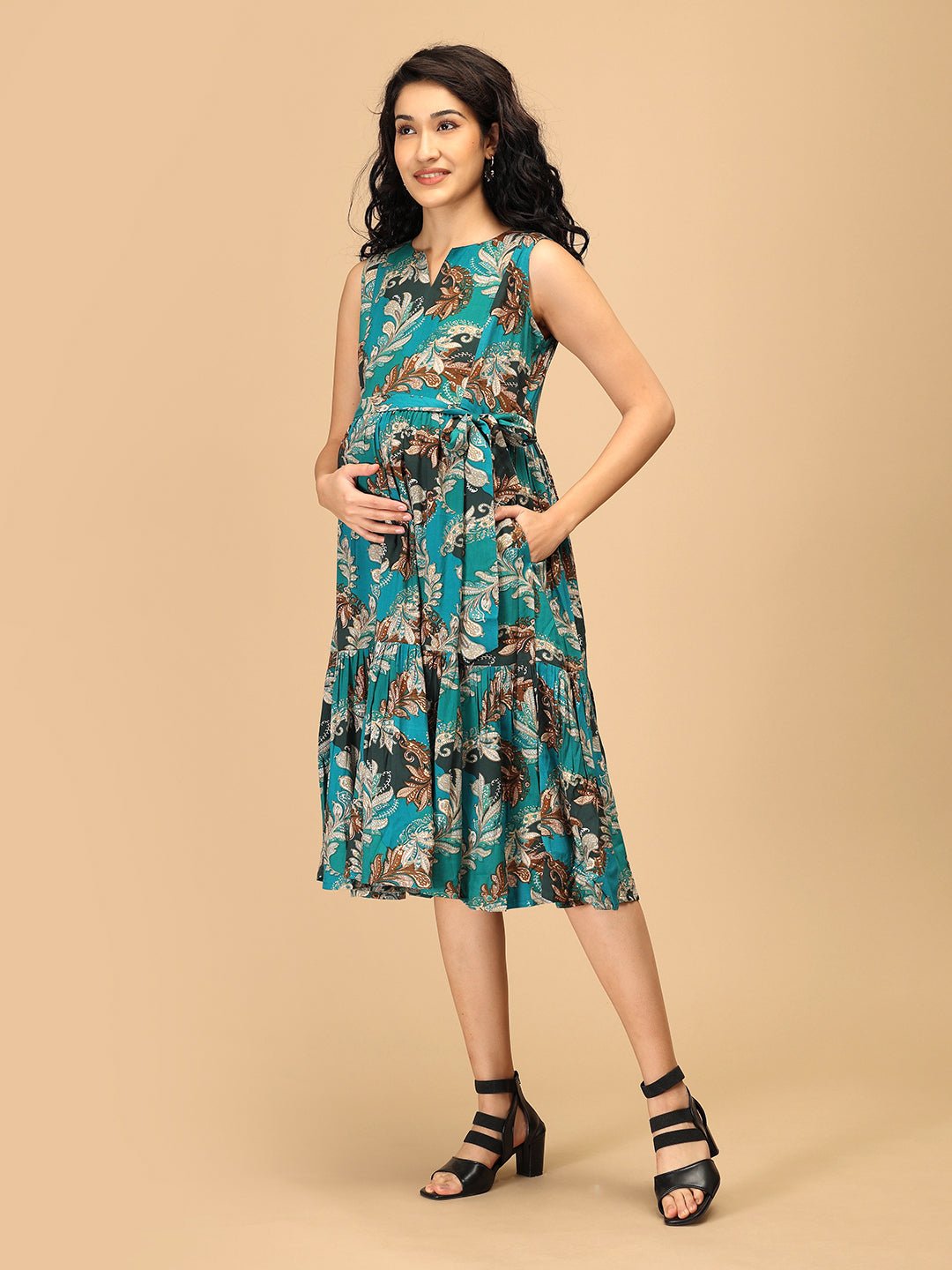 Botanic Breeze Maternity and Nursing Dress