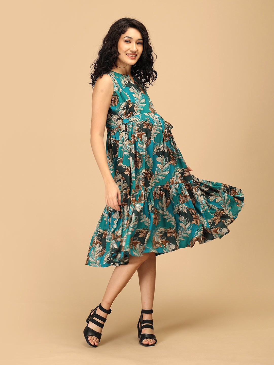 Botanic Breeze Maternity and Nursing Dress
