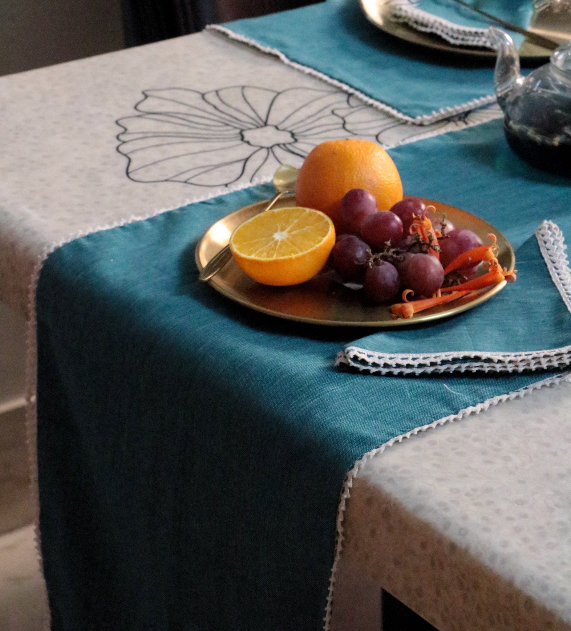 French Flax Table Linen Set :  Wedding Favors | House Warming | Soiree | Home